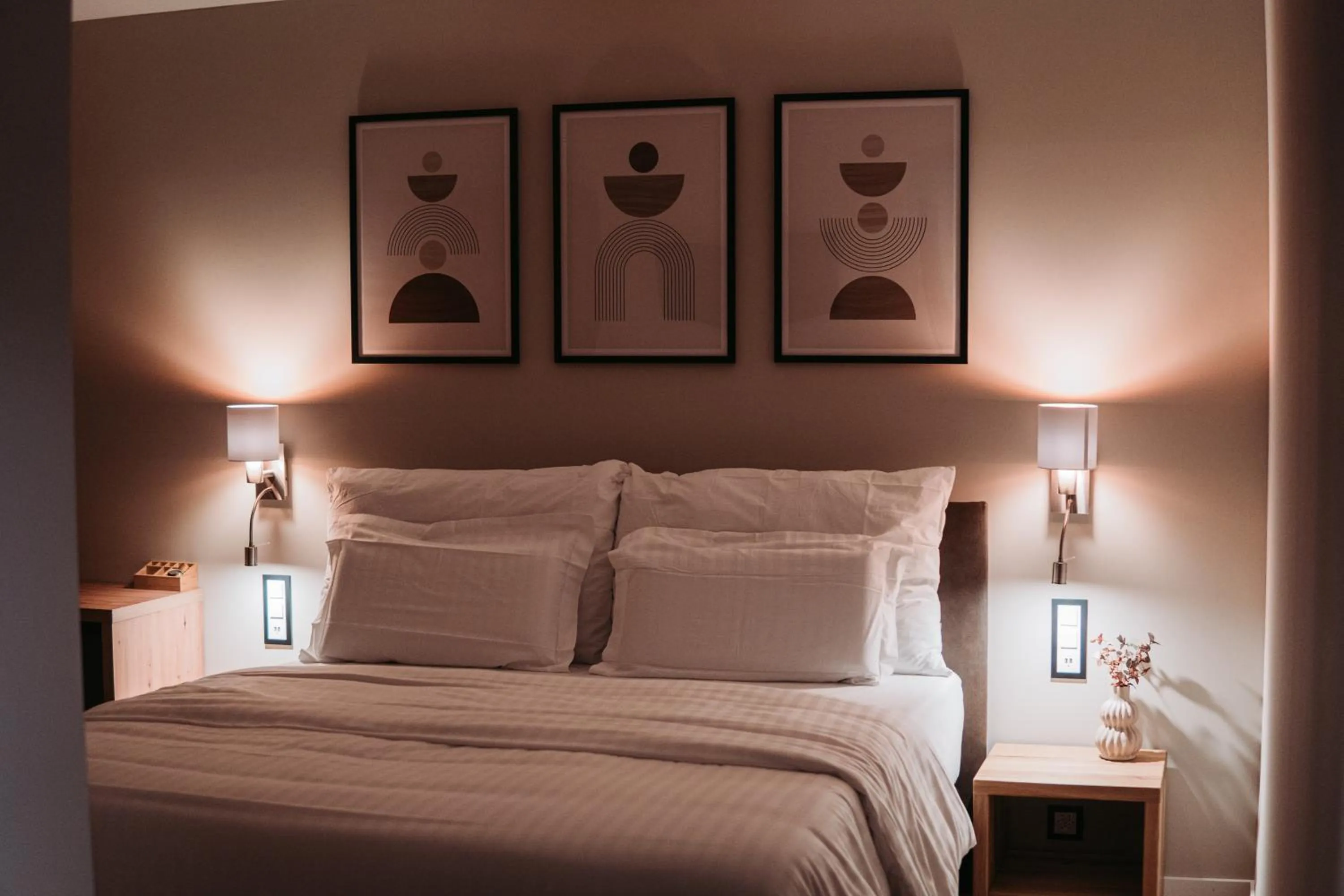 Bed in Hôtel du Midi