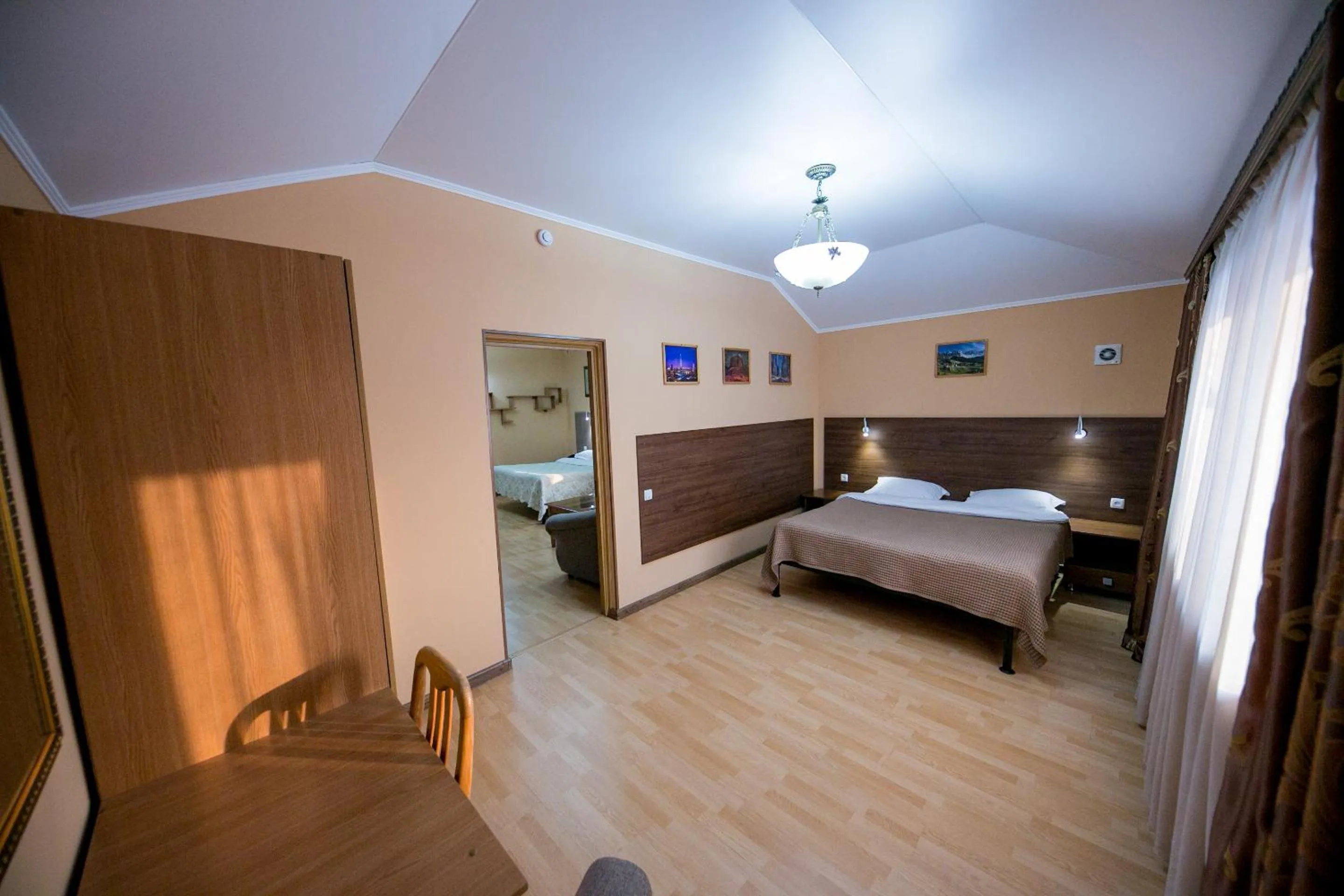 Bed in Hotel Flagman