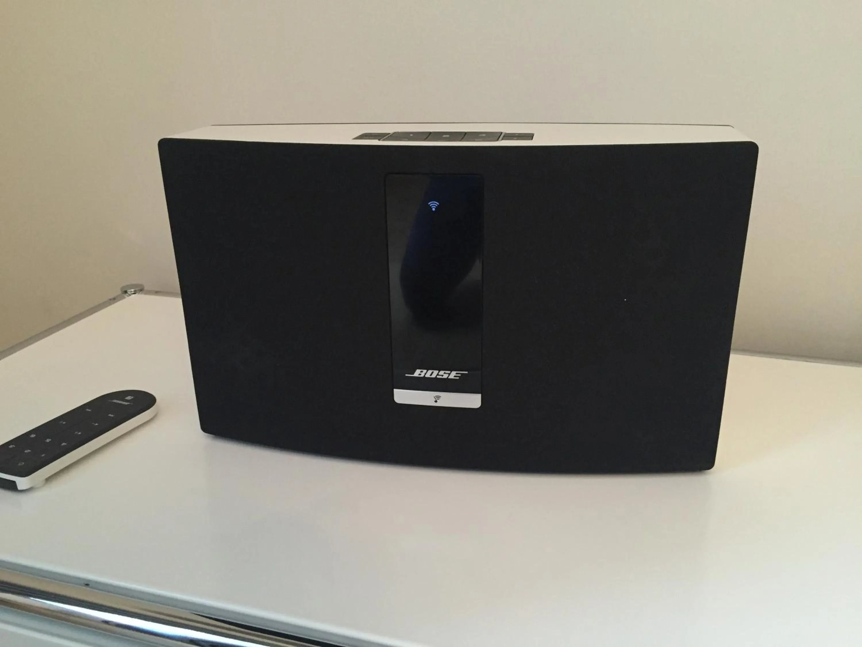 Living room in Pink Grapefruit City Condo