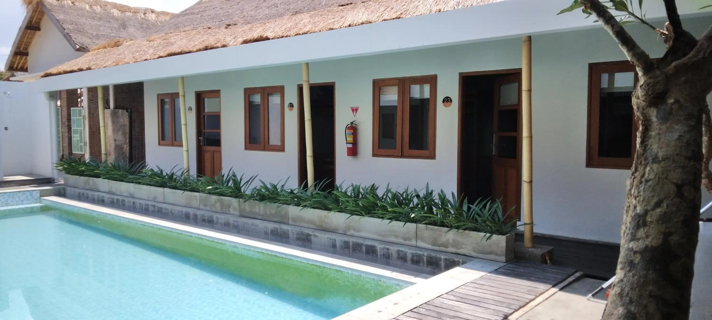 Swimming pool in Roots Hotel Trawangan