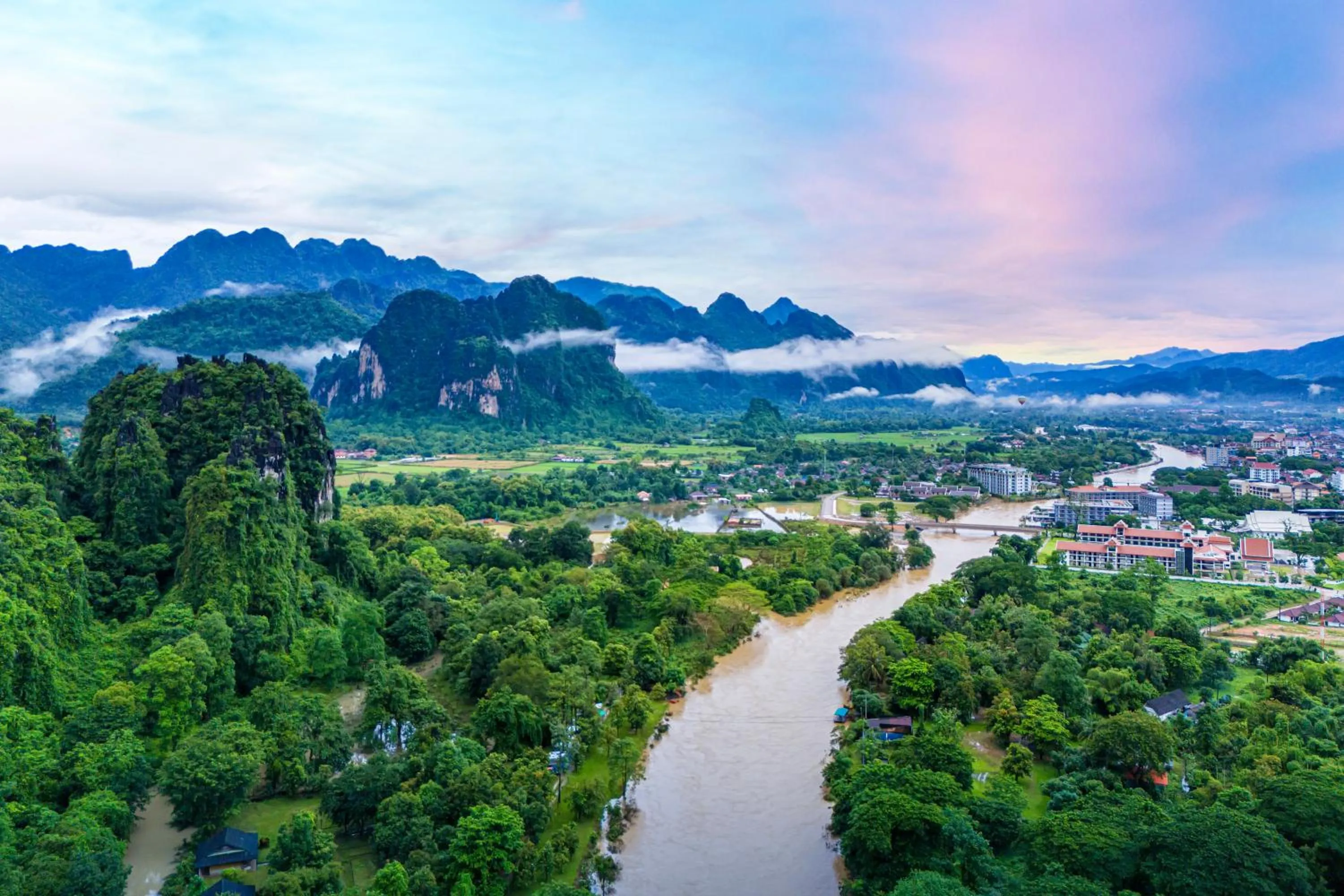 Natural landscape in Lisha Roungnakhone Hotel