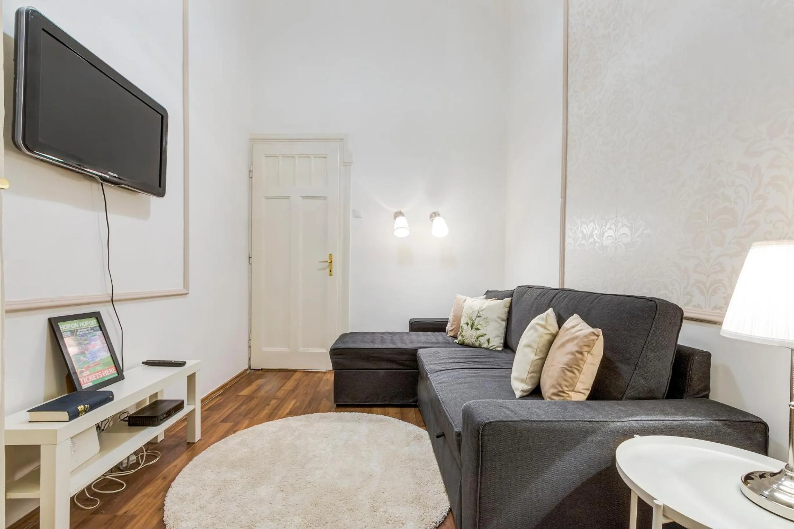 Living room in Fashion Street Luxury Apartment
