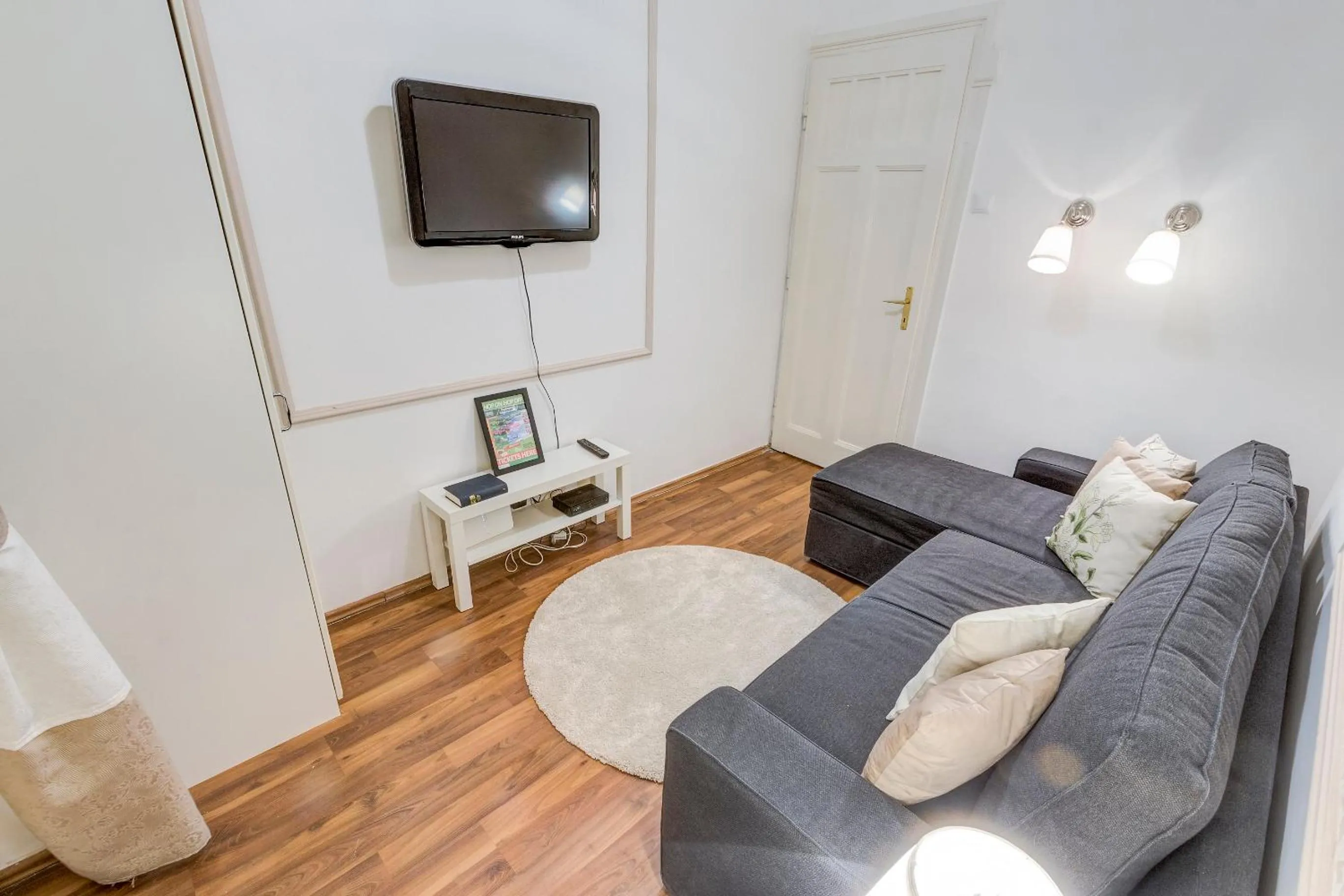 Living room in Fashion Street Luxury Apartment