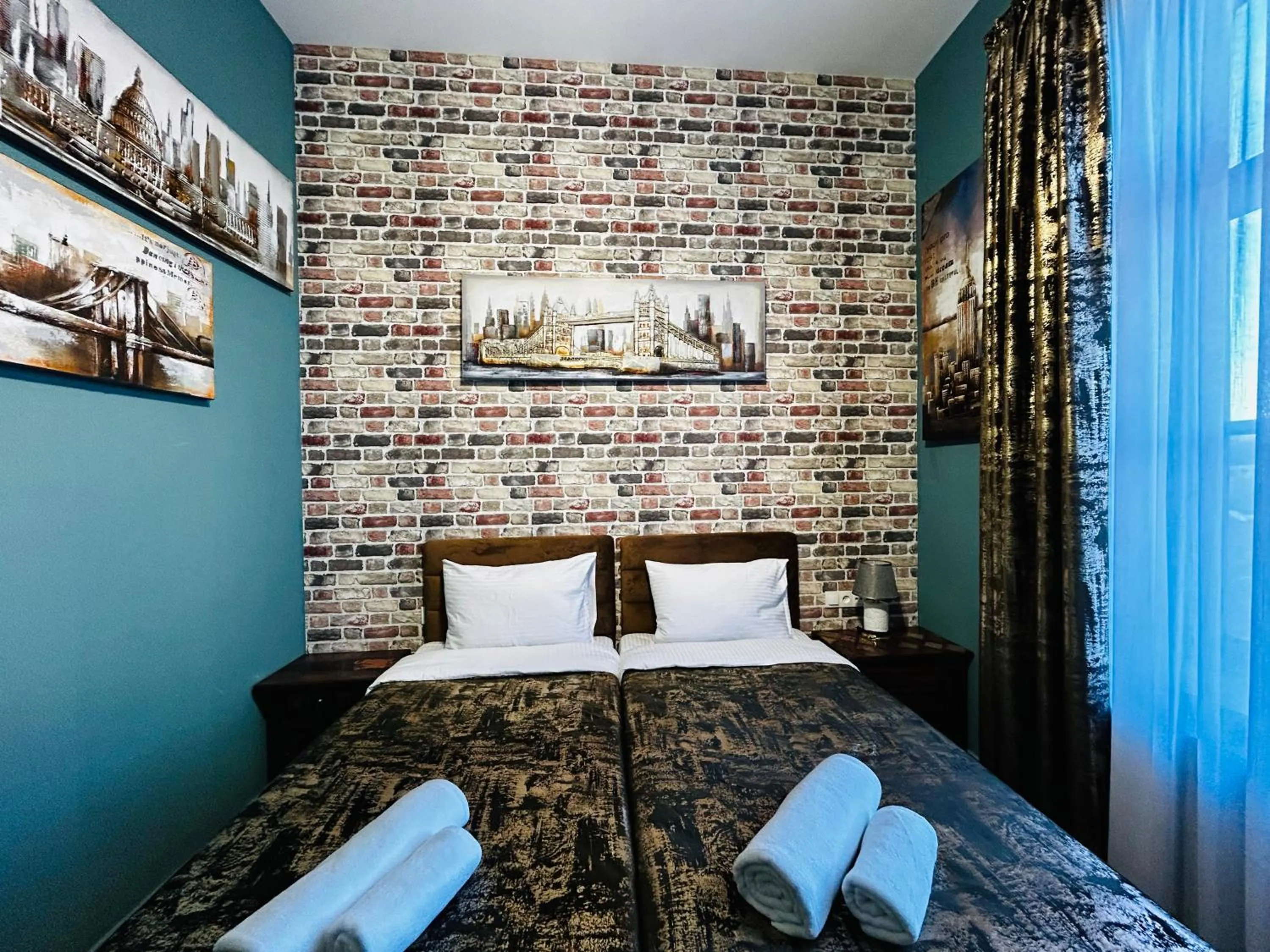 Bed in Hotel Zerta Old Tbilisi