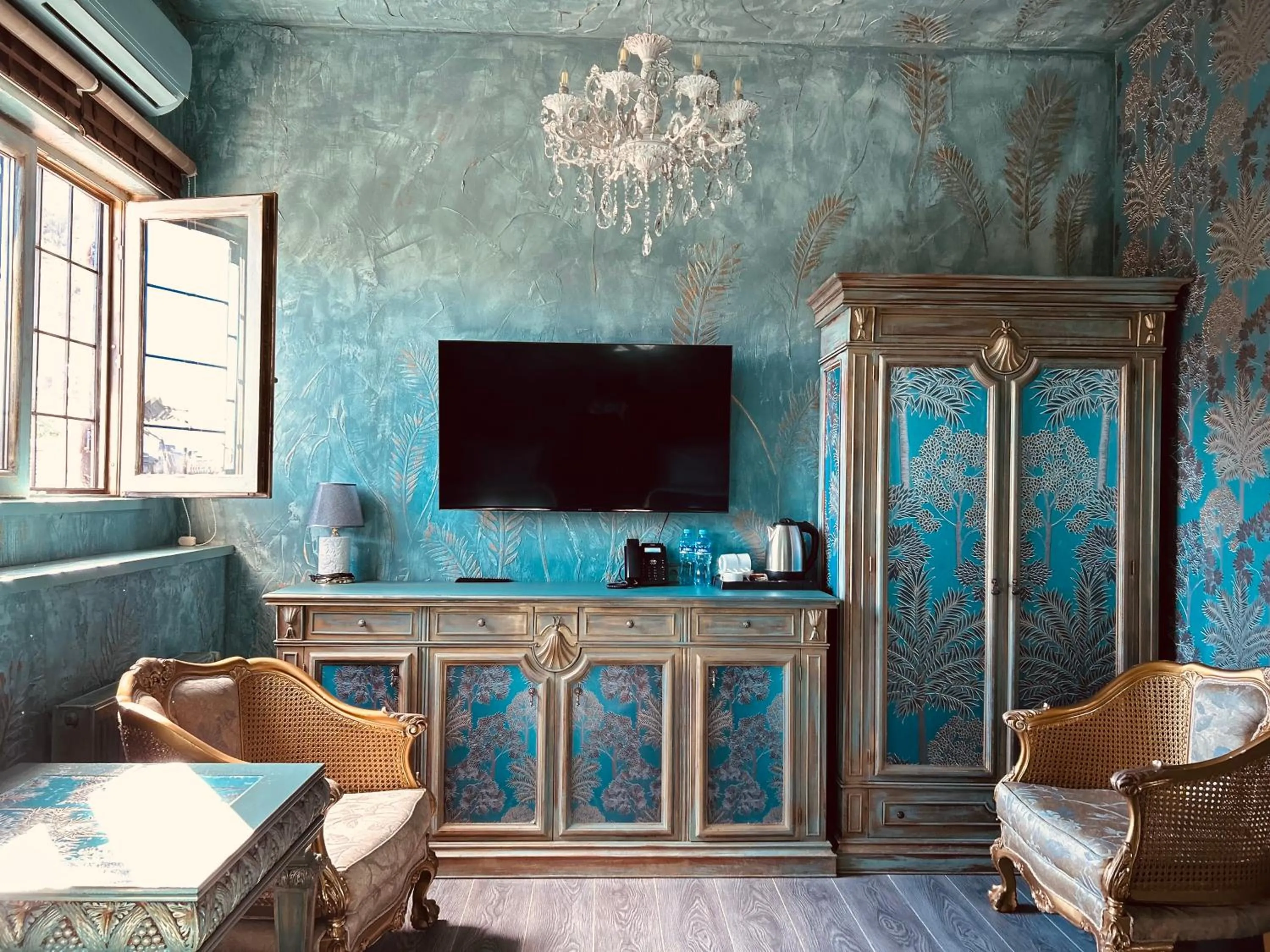 Bed in Hotel Zerta Old Tbilisi