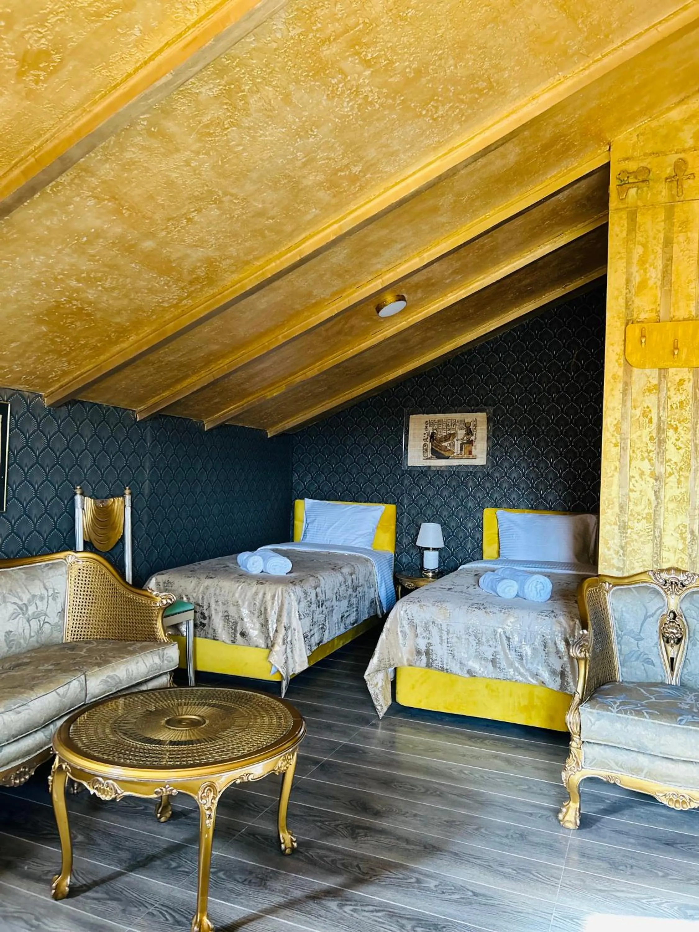 Bed in Hotel Zerta Old Tbilisi