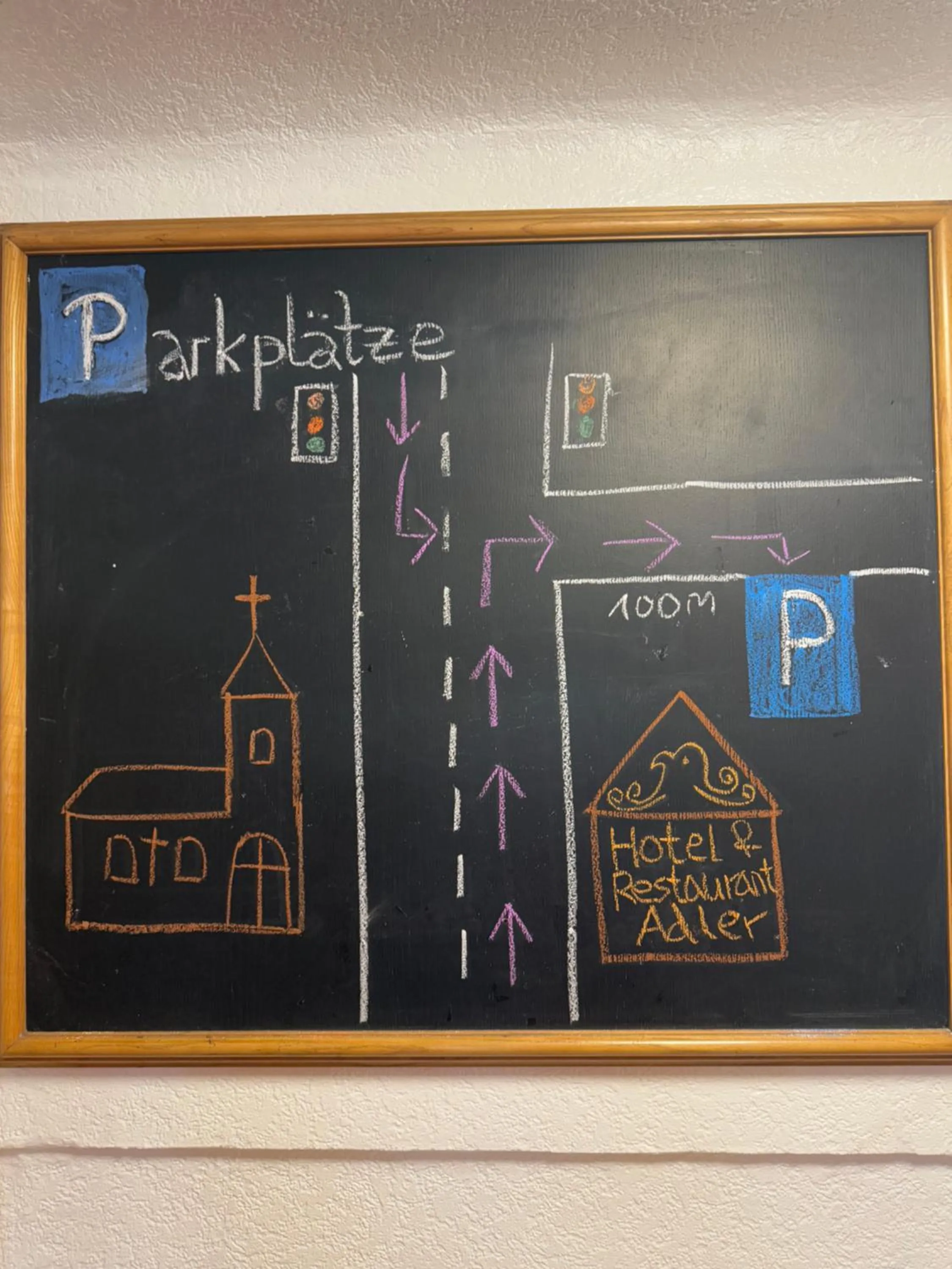 Parking in Hotel und Restaurant Adler