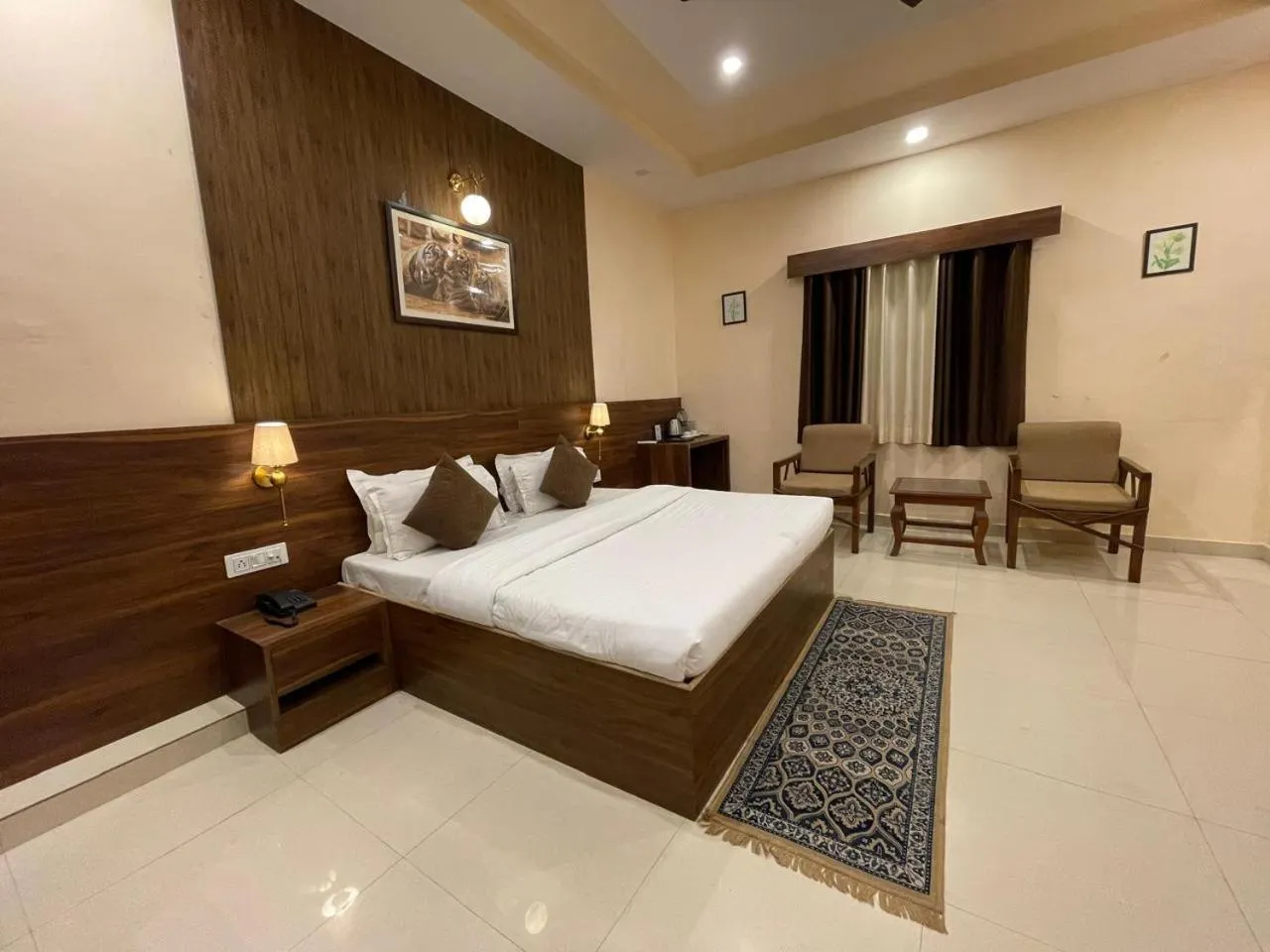 Living room, Bed in House M Lodge