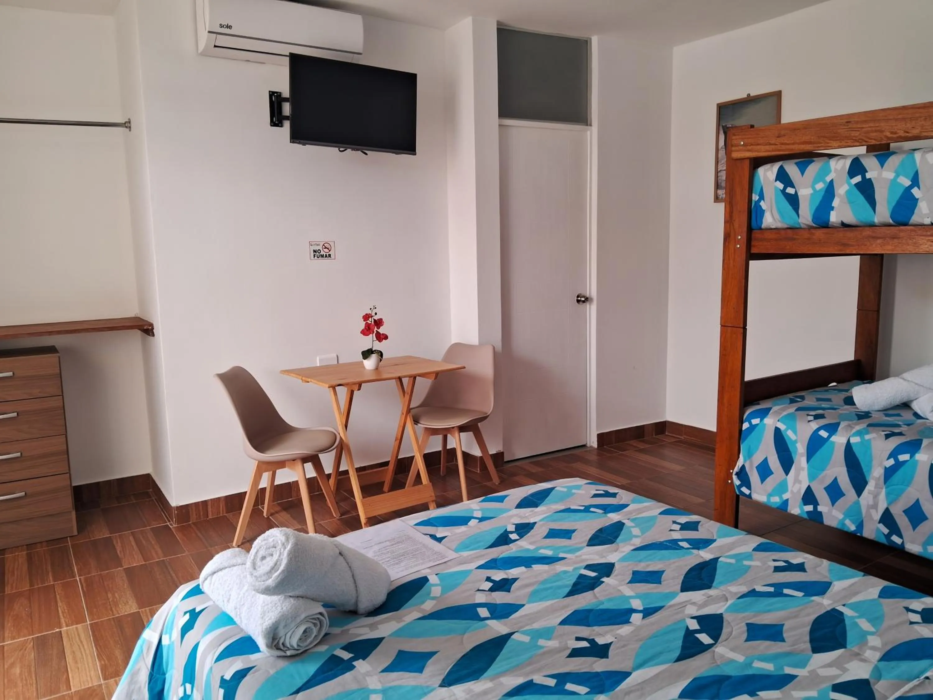 Bed in Las Fragatas Casa Hotel