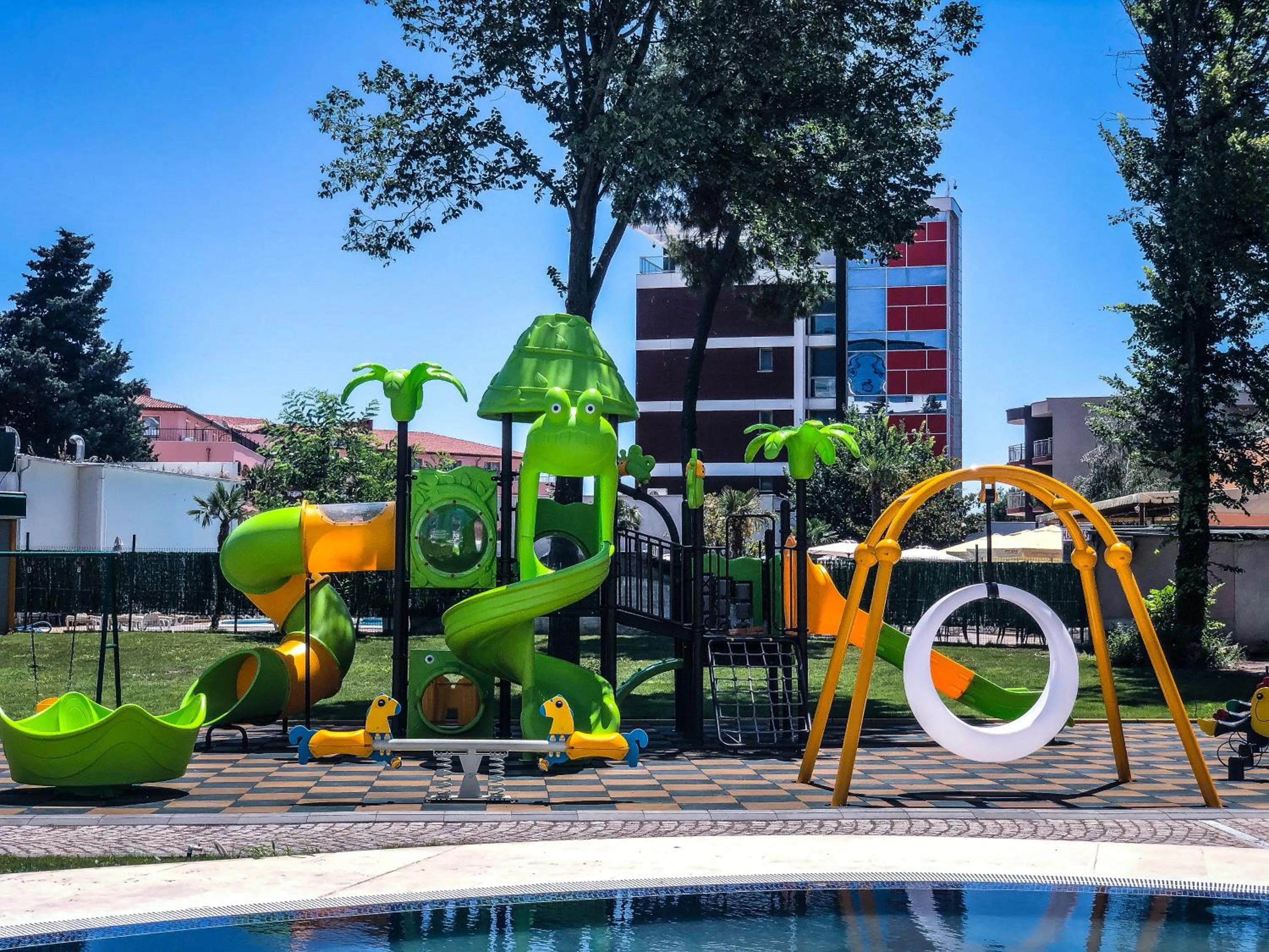 Children play ground in Flamingo Beach Hotel