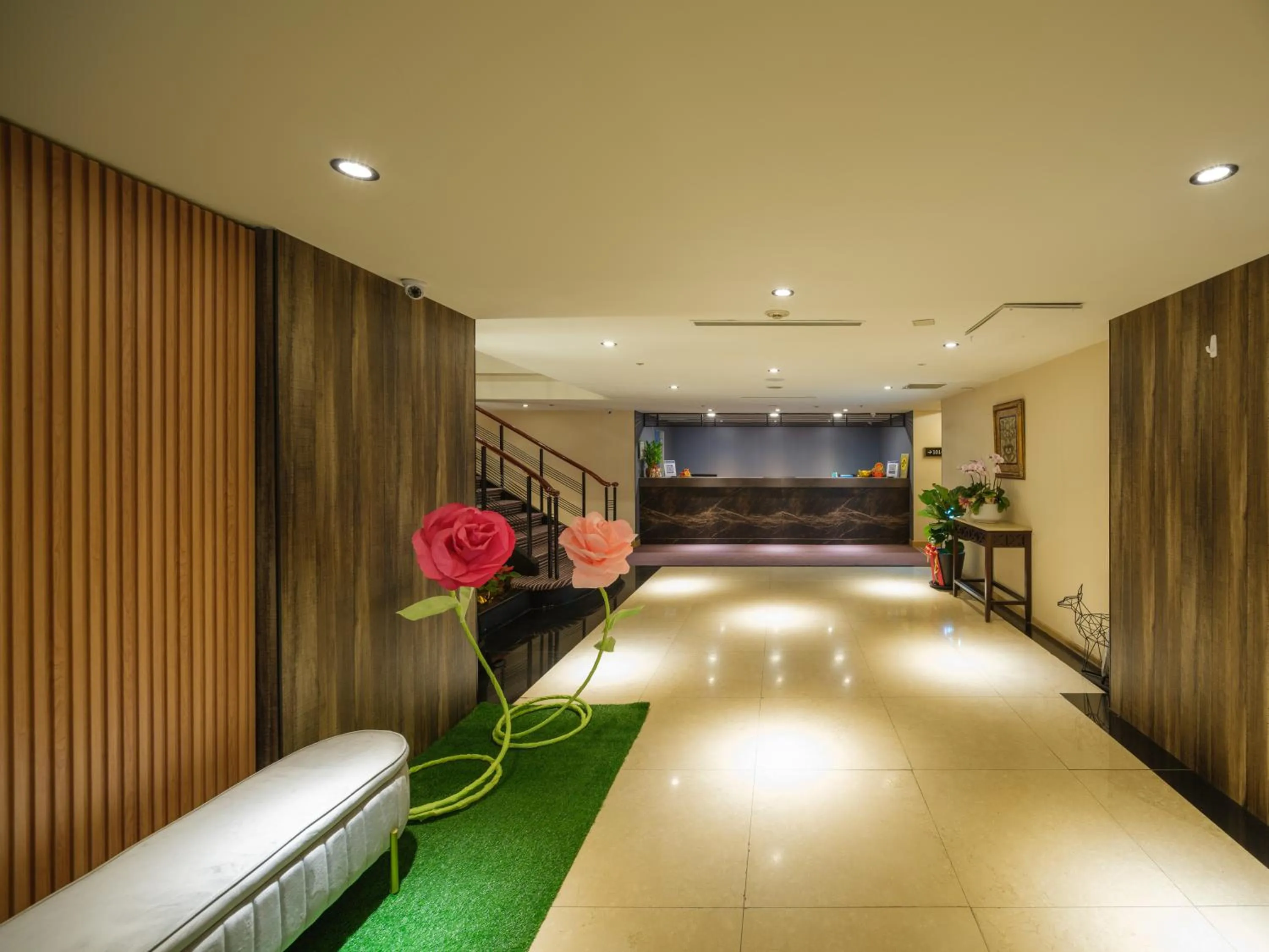 Lobby or reception in Rich & Free Hotel - Fuzhong 富逸旅趣-板橋府中館