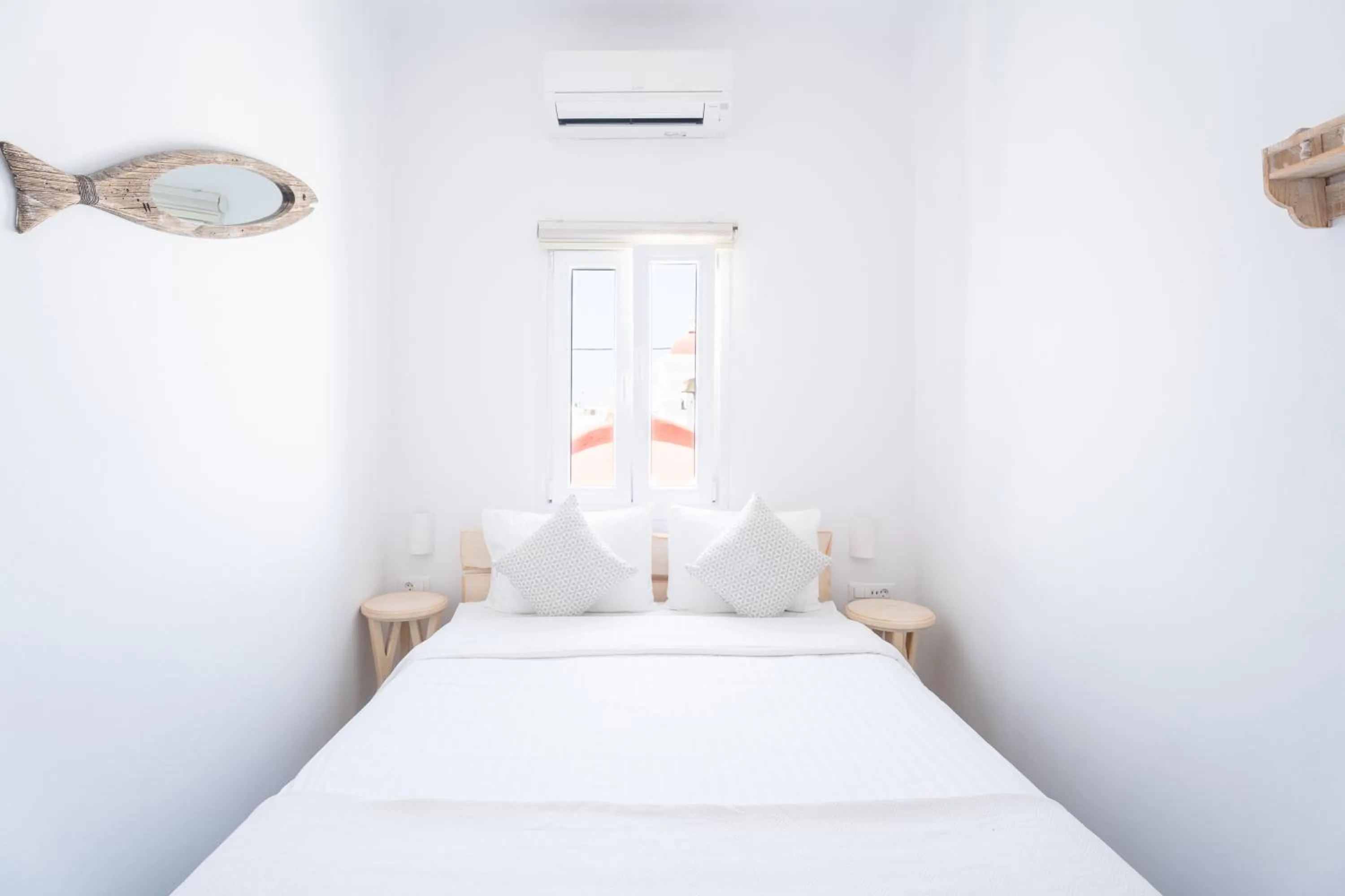 Bedroom, Bed in Eleanna's Mykonos