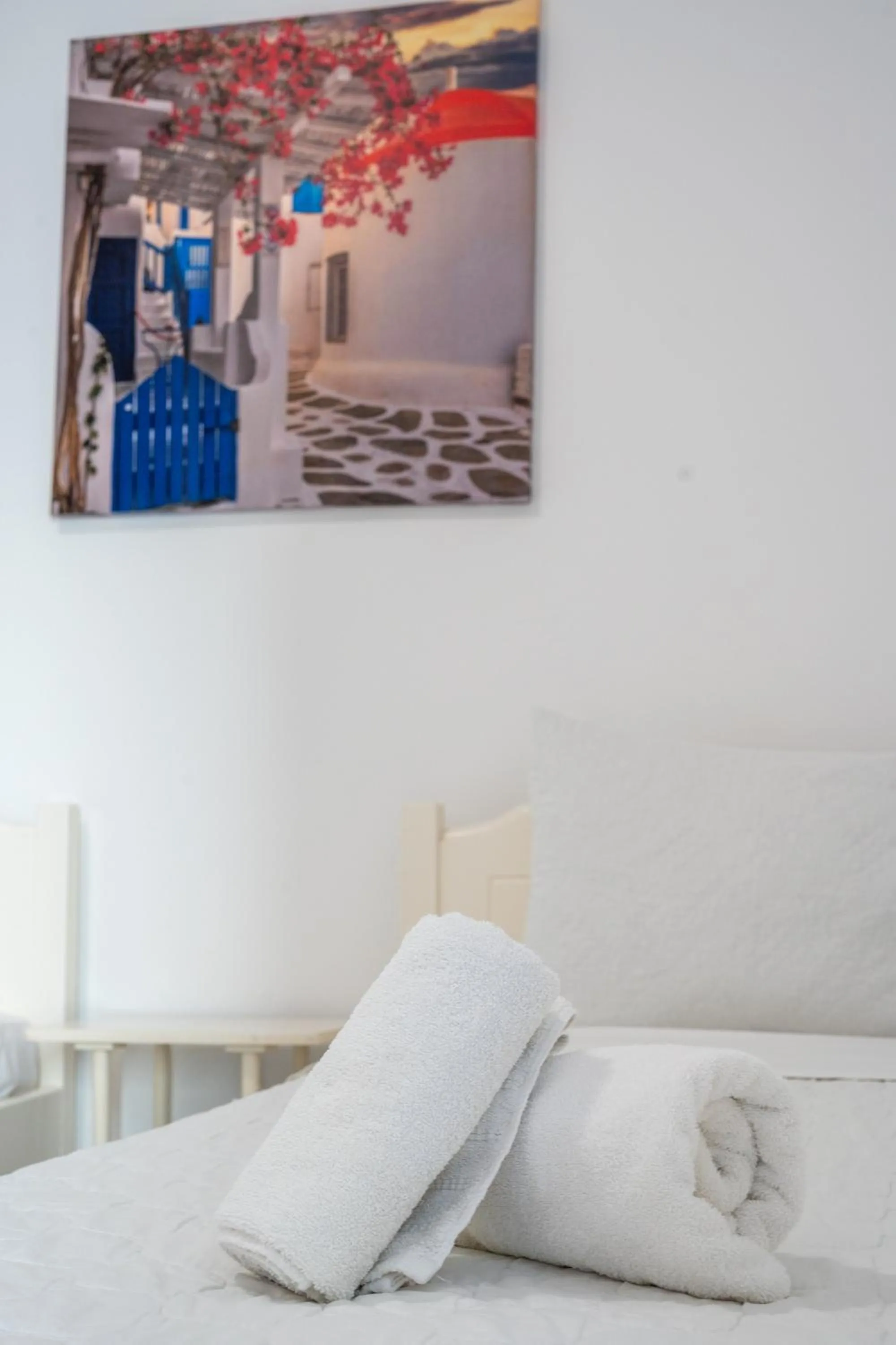 Bedroom, Bed in Eleanna's Mykonos