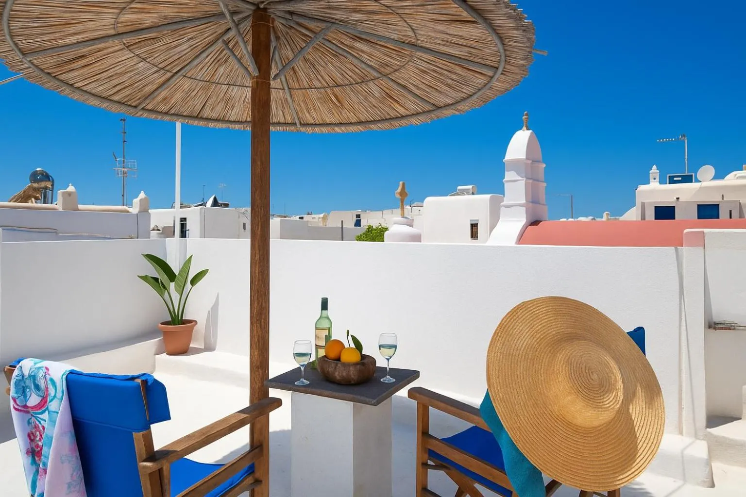 Balcony/Terrace in Eleanna's Mykonos