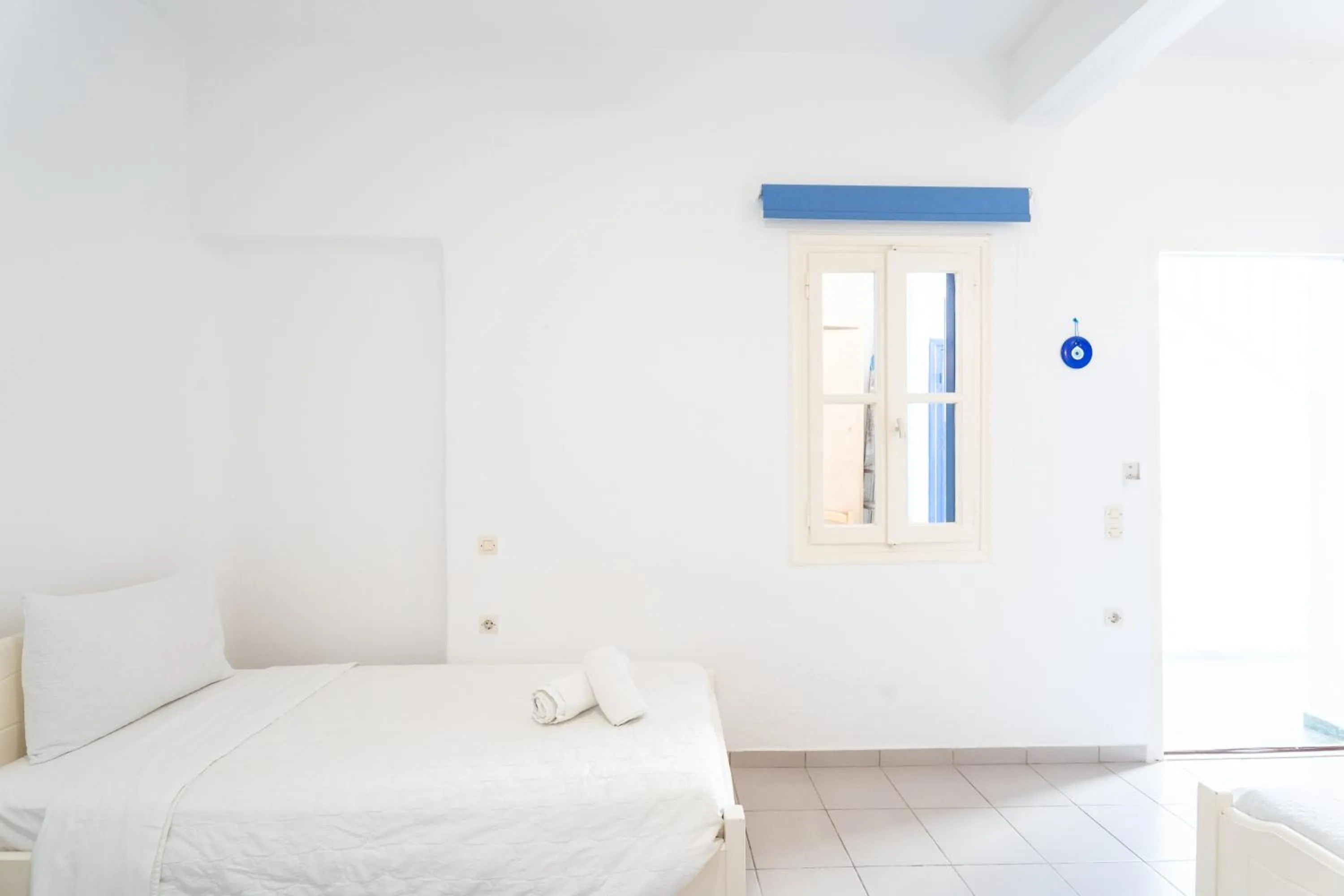 Bedroom, Bed in Eleanna's Mykonos