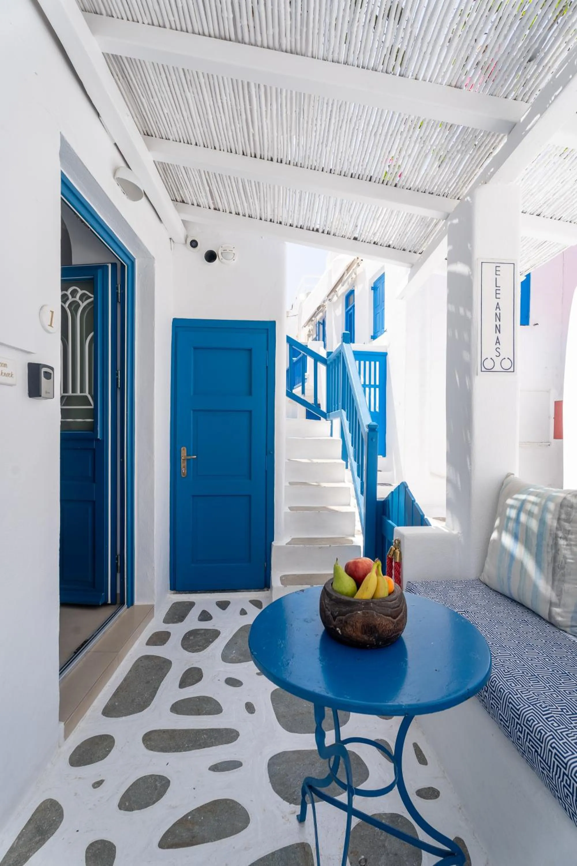 Patio in Eleanna's Mykonos