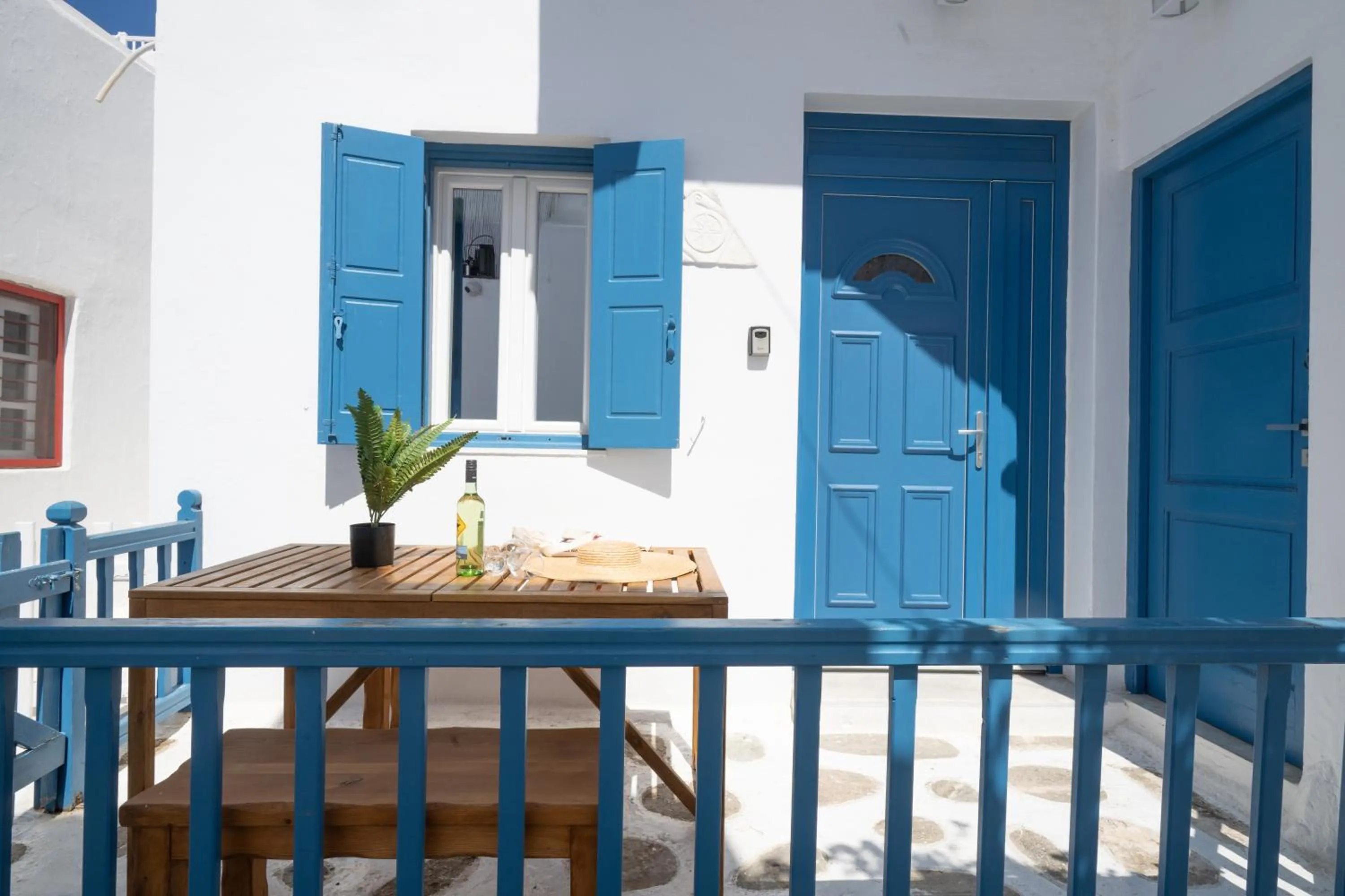 Patio in Eleanna's Mykonos