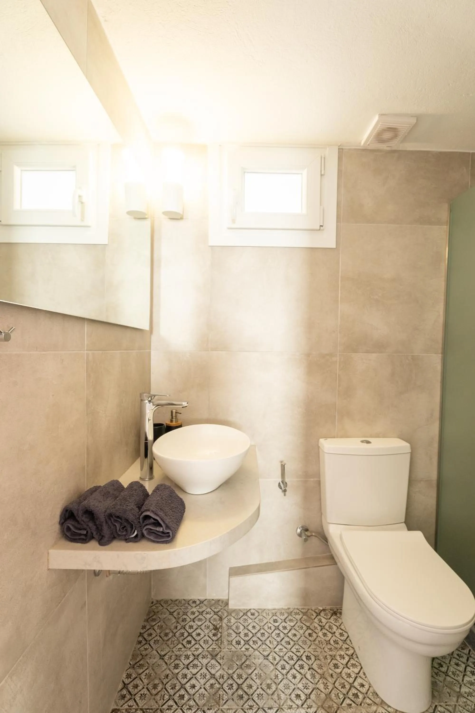 Bathroom in Eleanna's Mykonos