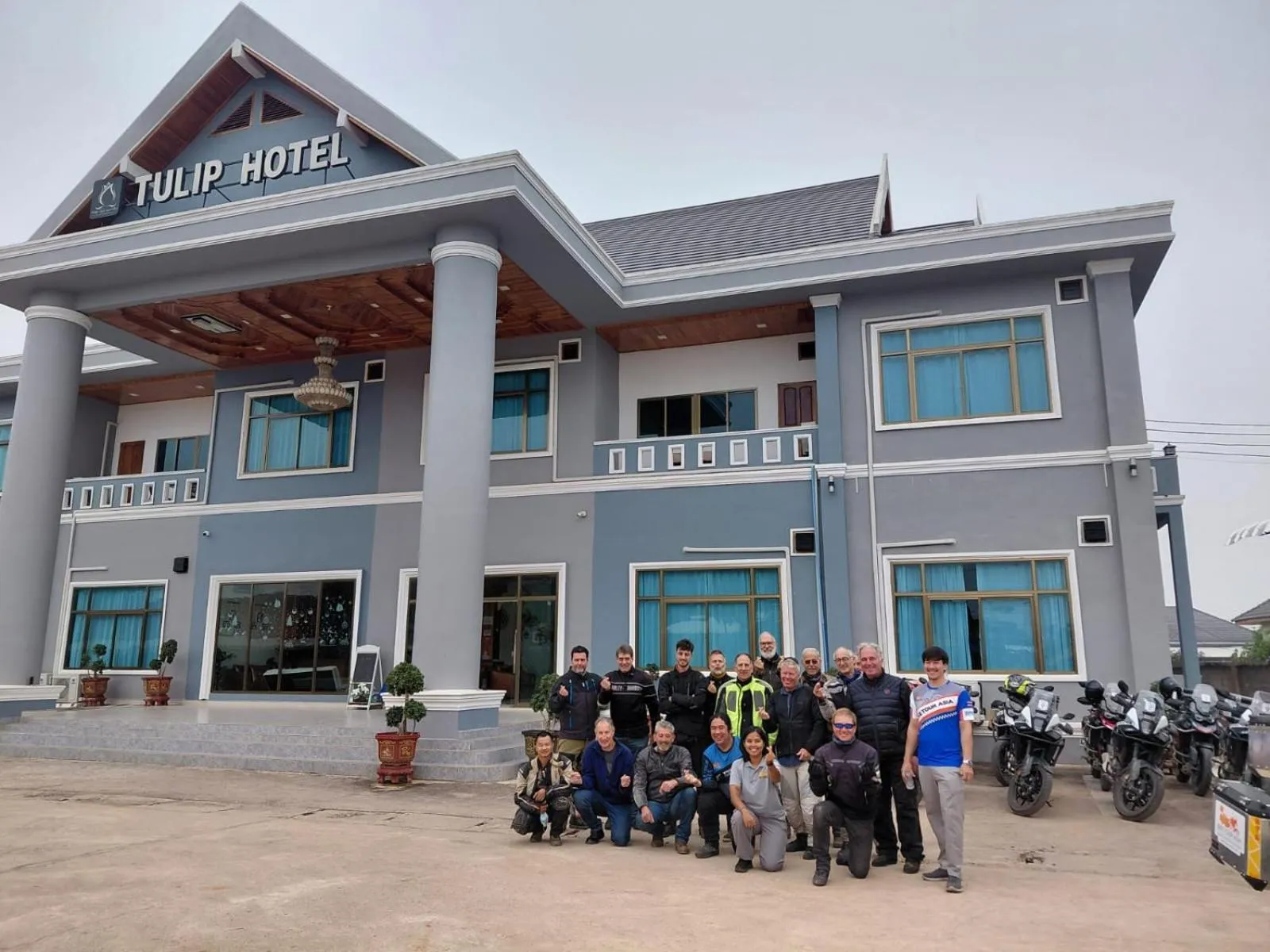 group of guests in Tulip Hotel