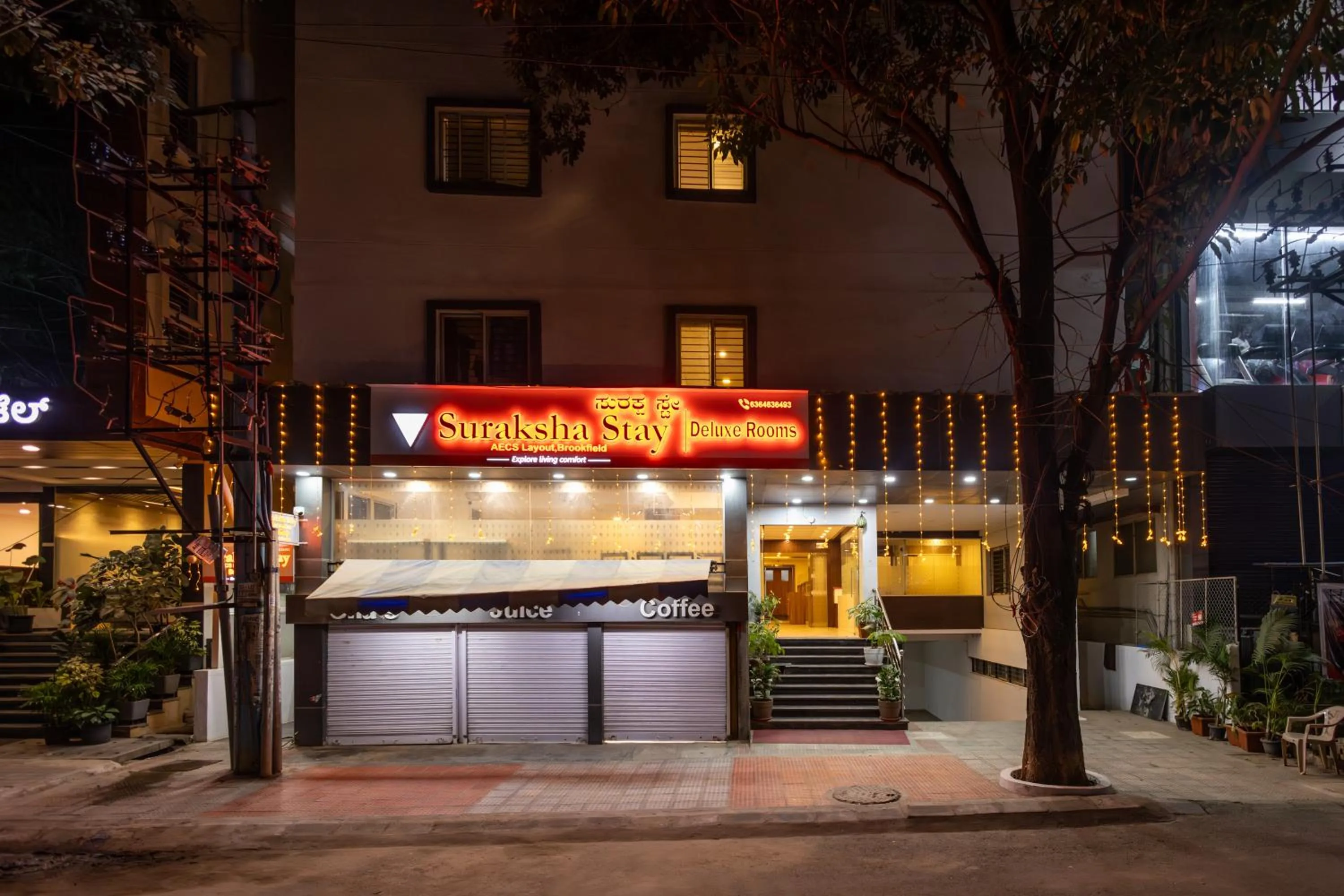 Property building in Suraksha Stay Brookfield Hotel