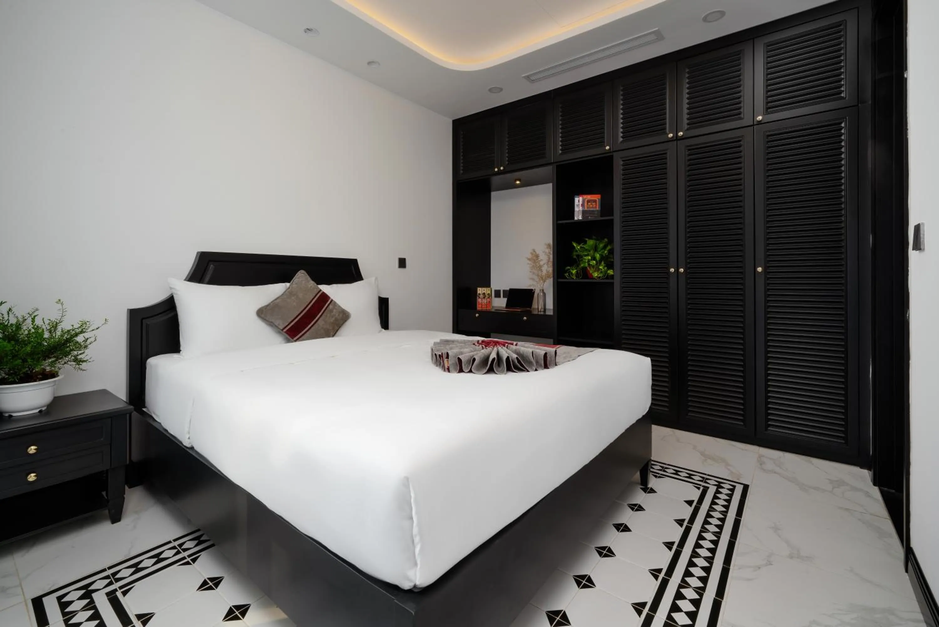 Bedroom, Bed in The Galaxy Home Doi Can Hotel and Apartment