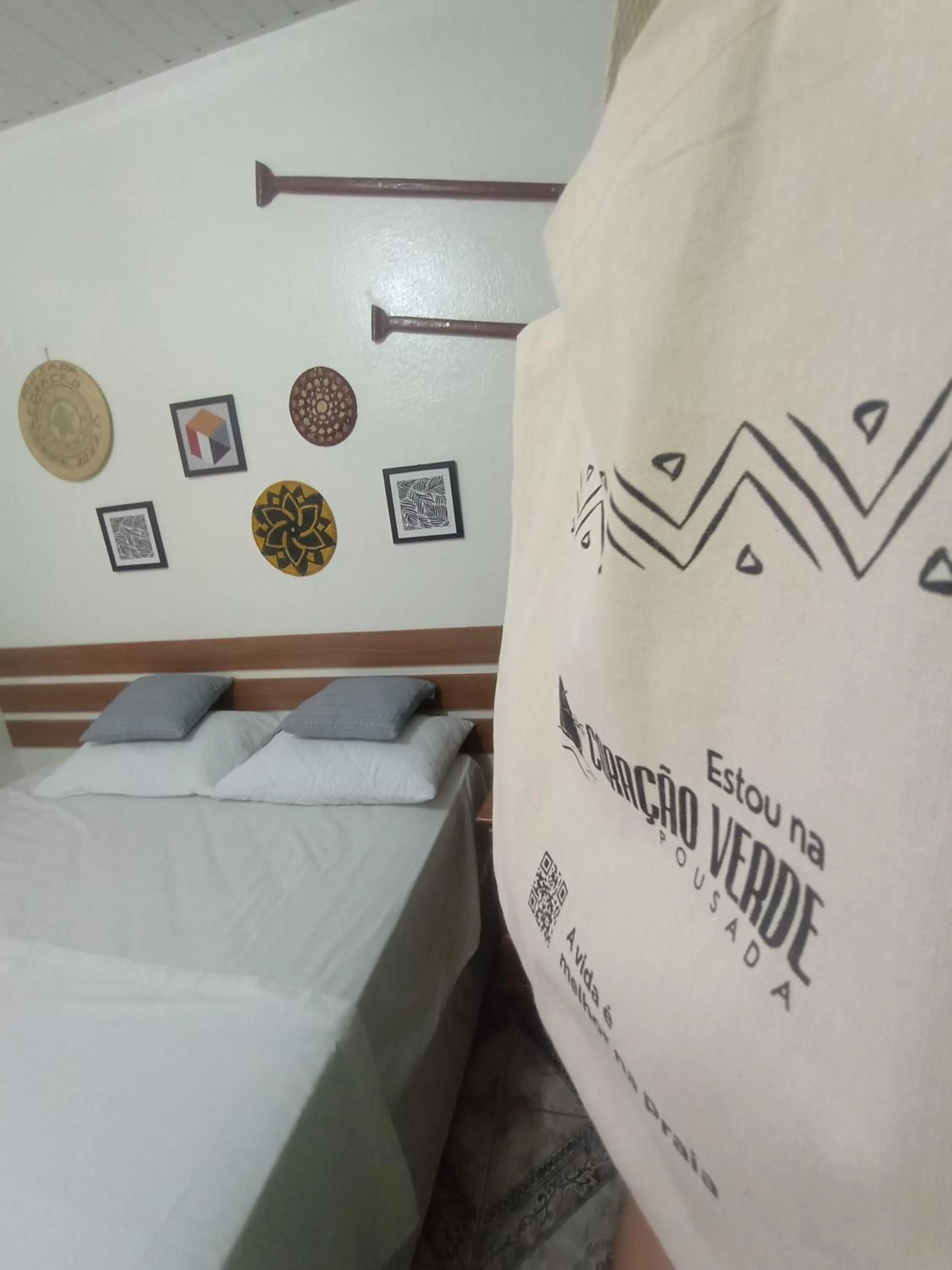 Bed in Hotel Coração Verde