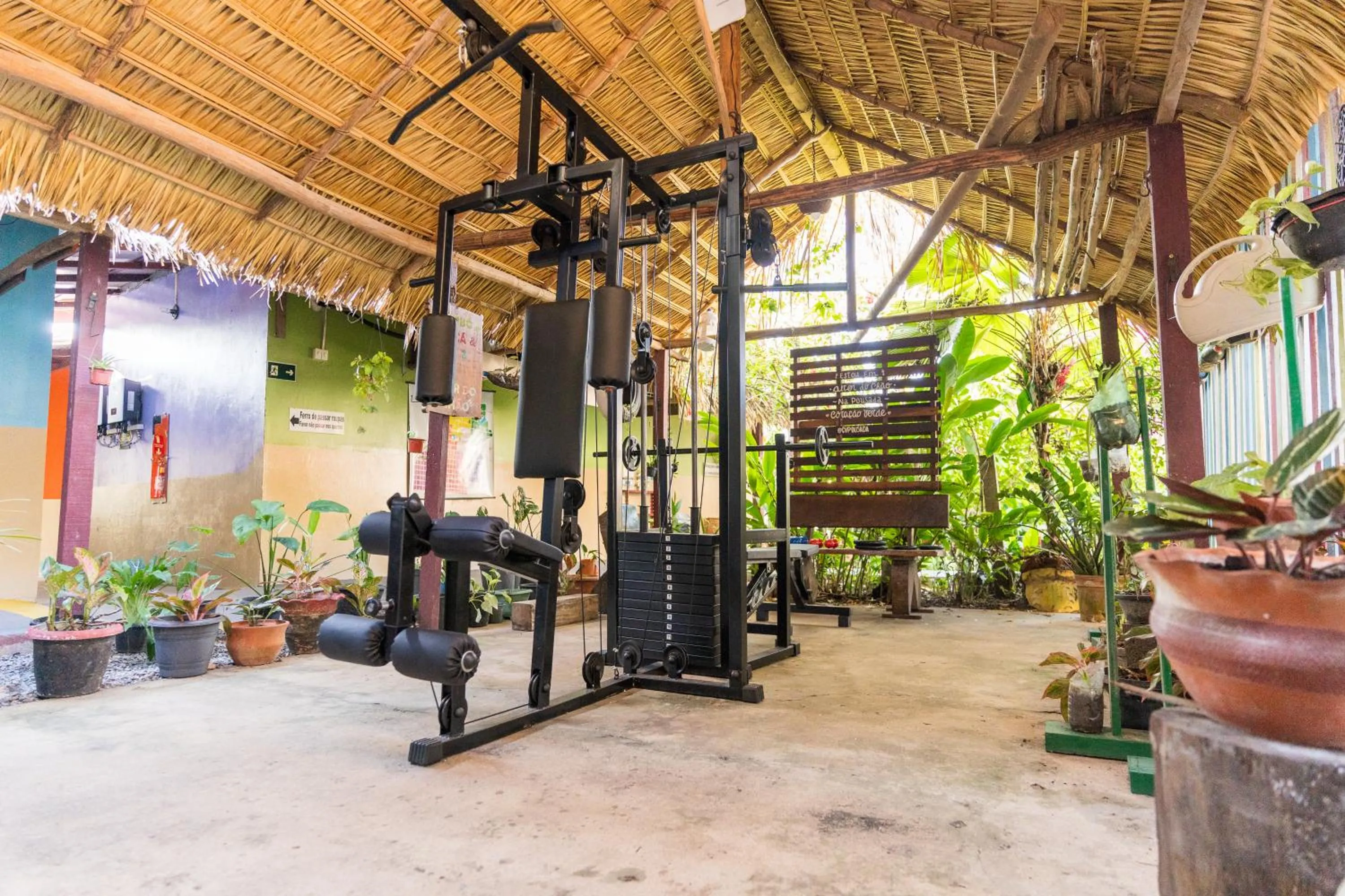 Fitness centre/facilities in Hotel Coração Verde