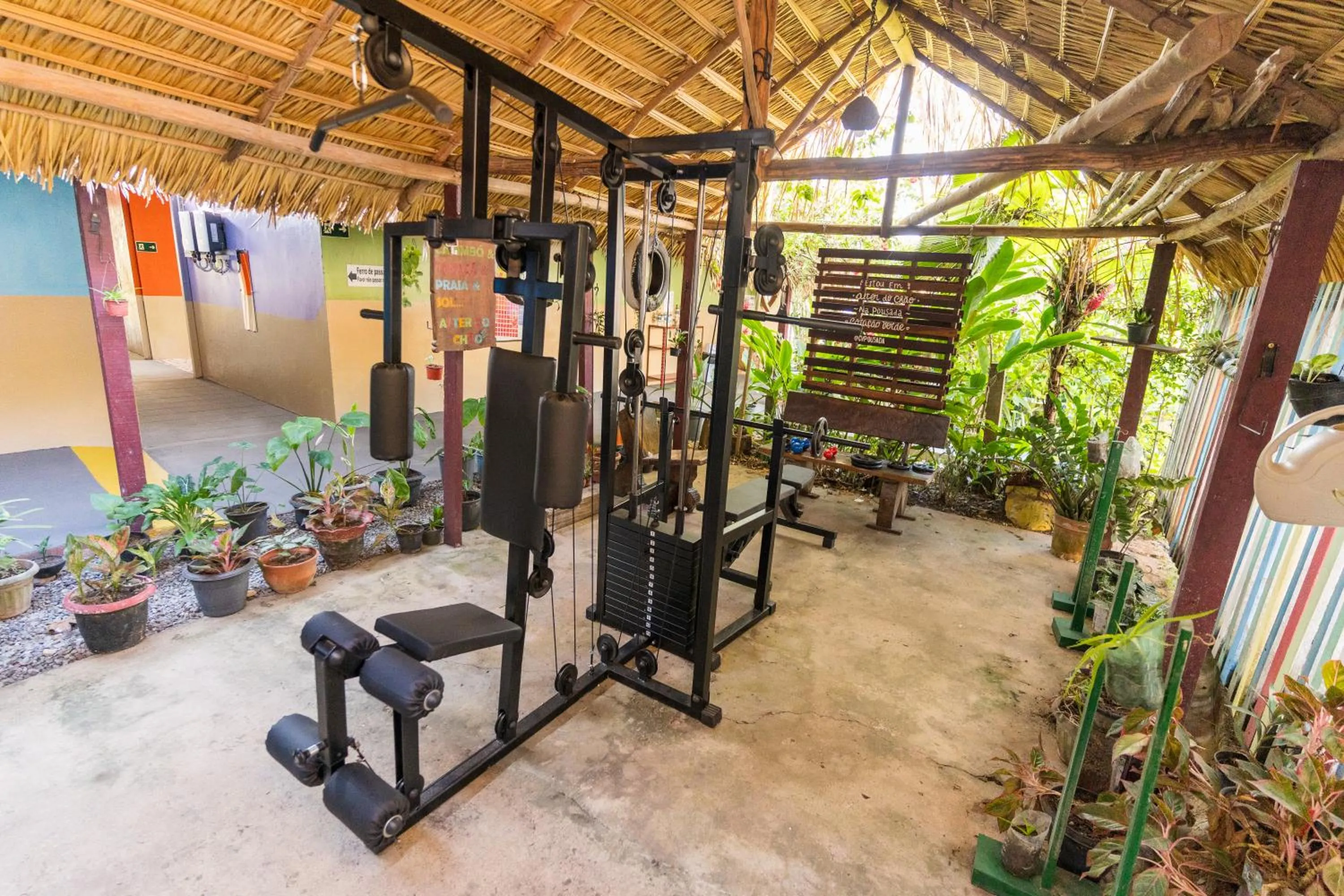 Fitness centre/facilities in Hotel Coração Verde
