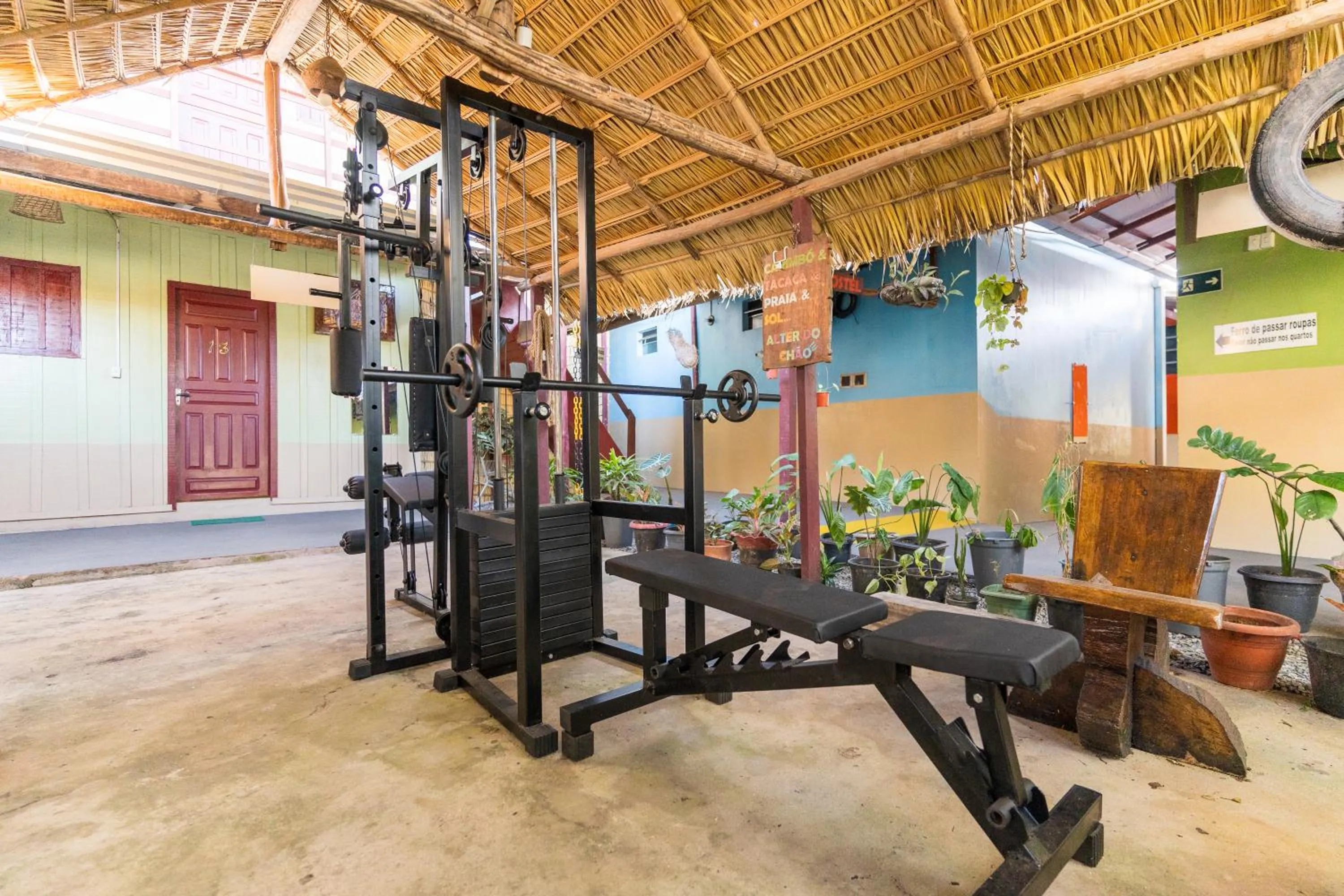 Fitness centre/facilities in Hotel Coração Verde