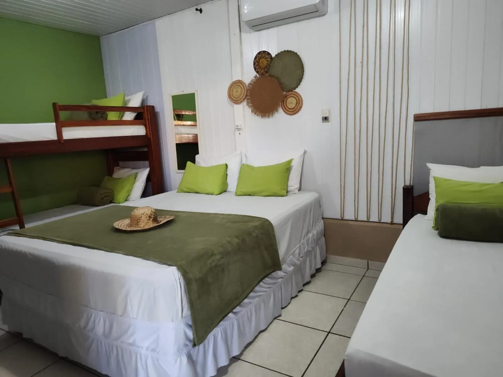 Bed in Hotel Coração Verde