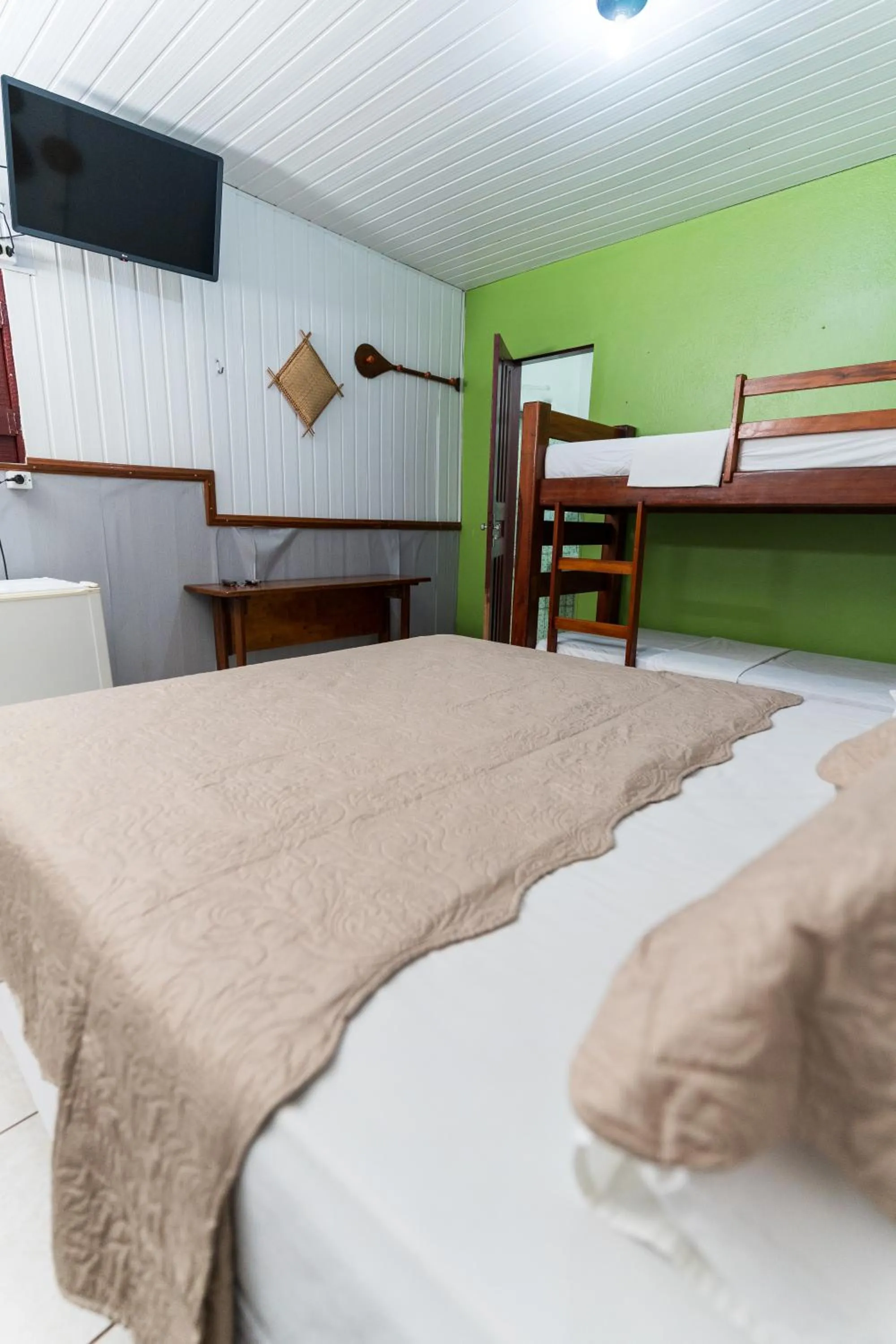 Bed in Hotel Coração Verde