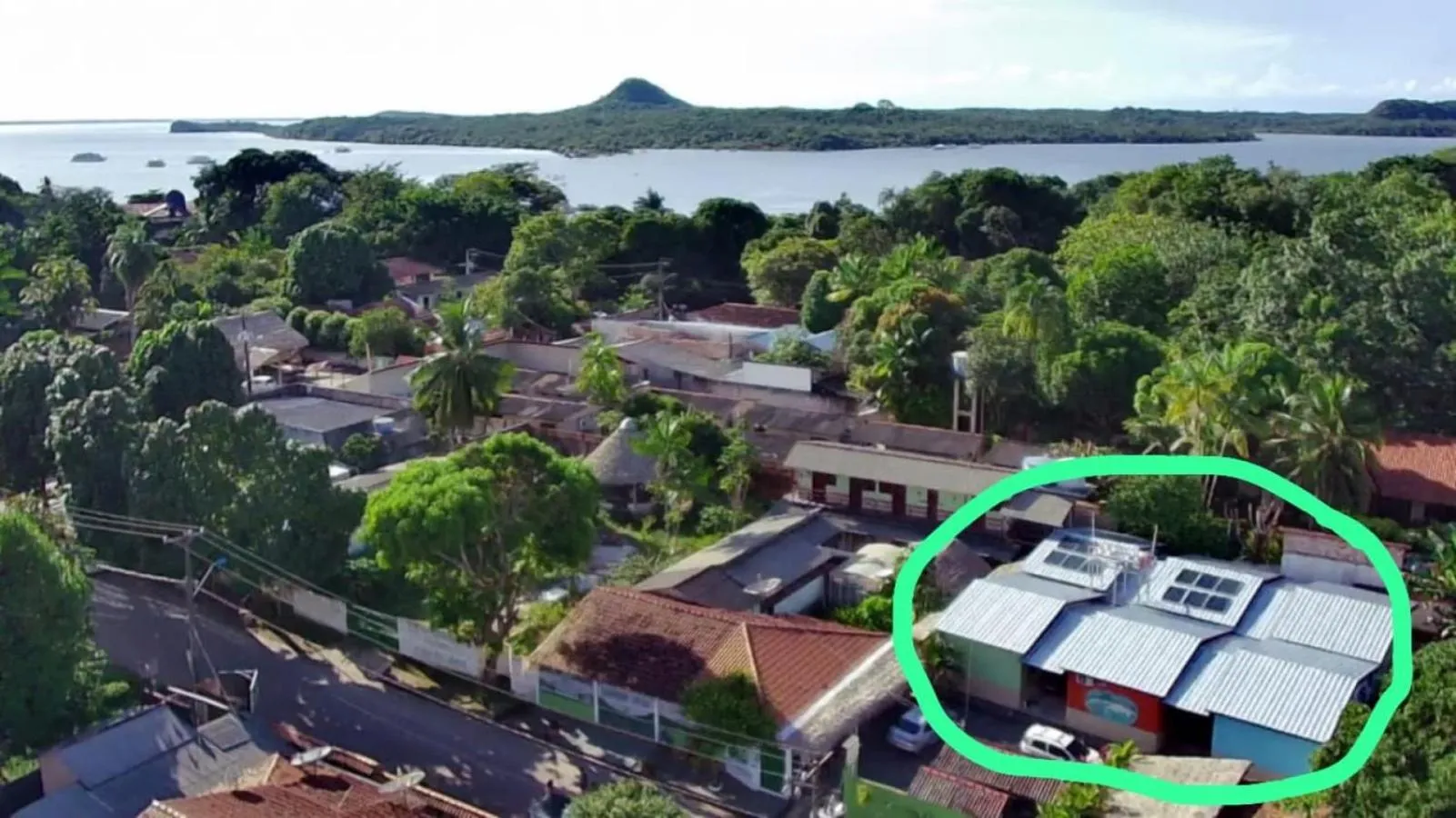 Property building in Hotel Coração Verde