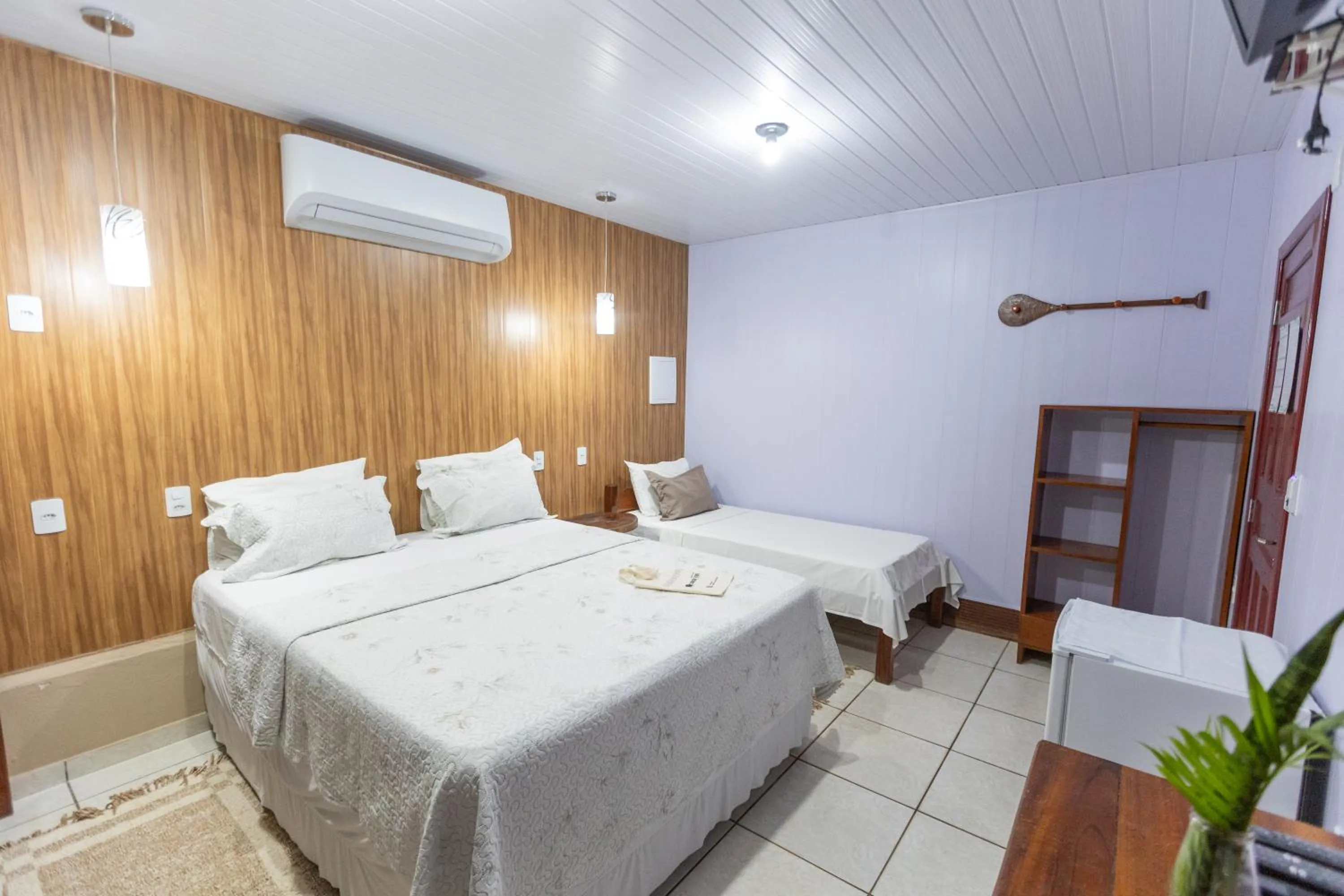 Bed in Hotel Coração Verde