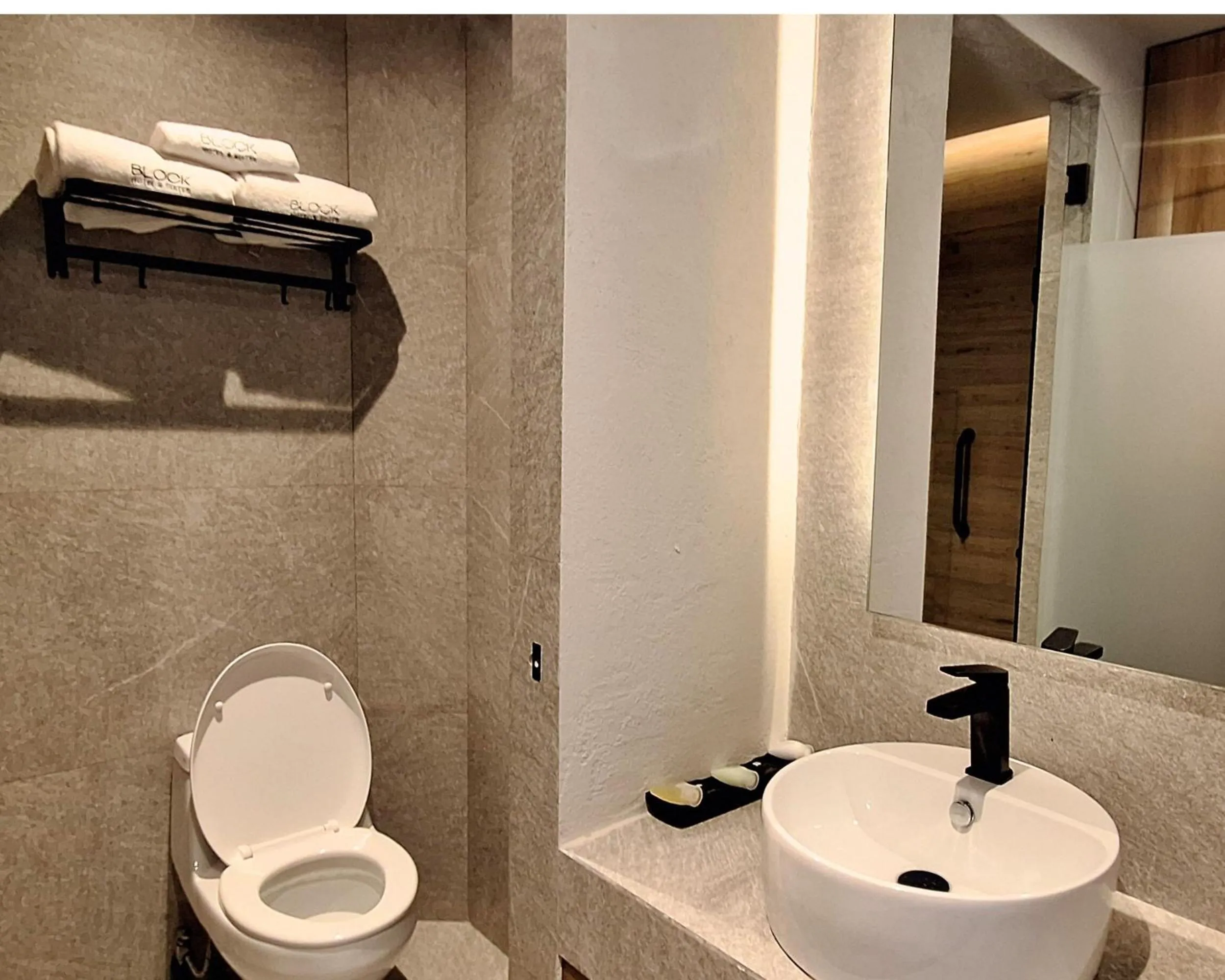 Bathroom in Hotel Block Suites