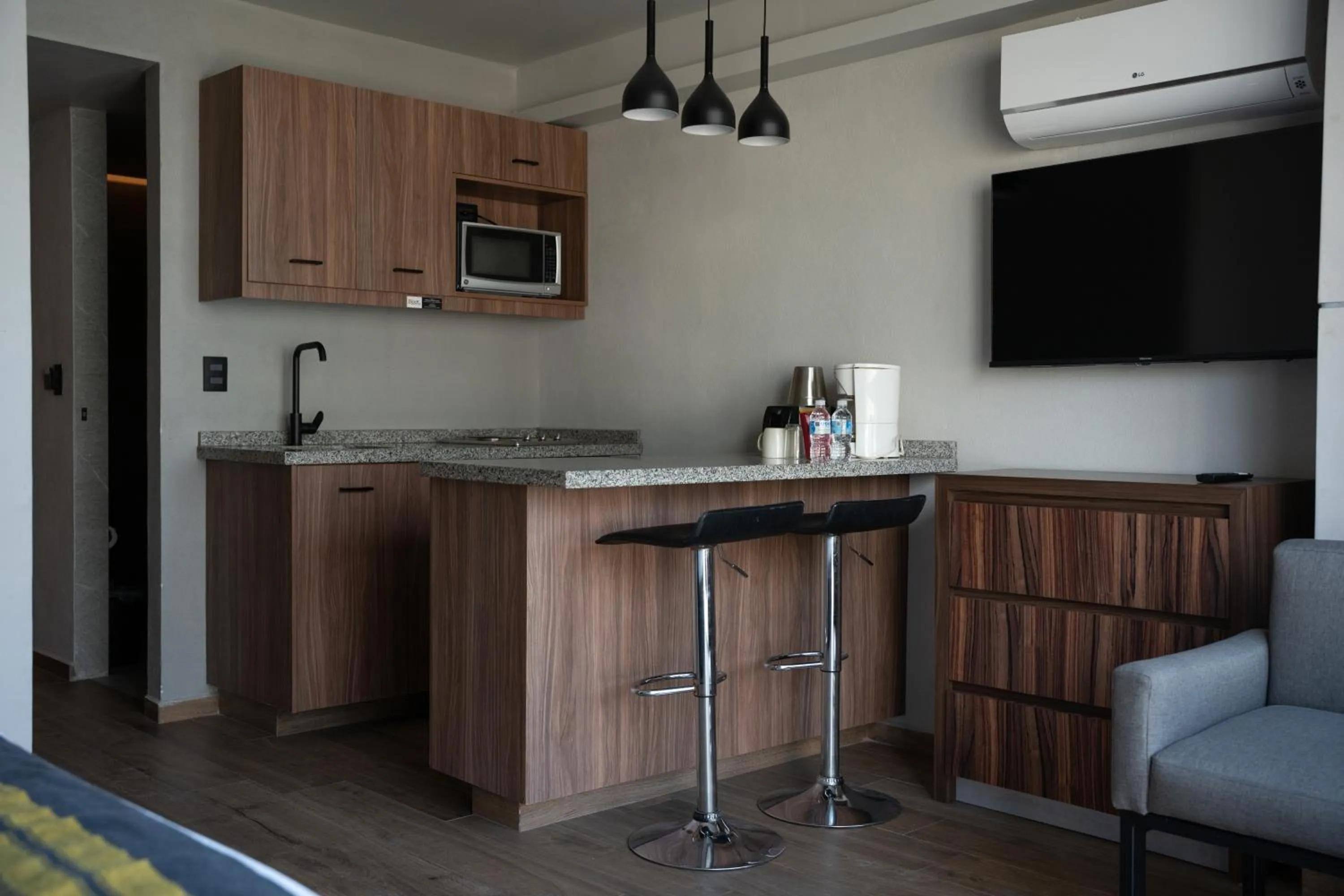 kitchen in Hotel Block Suites