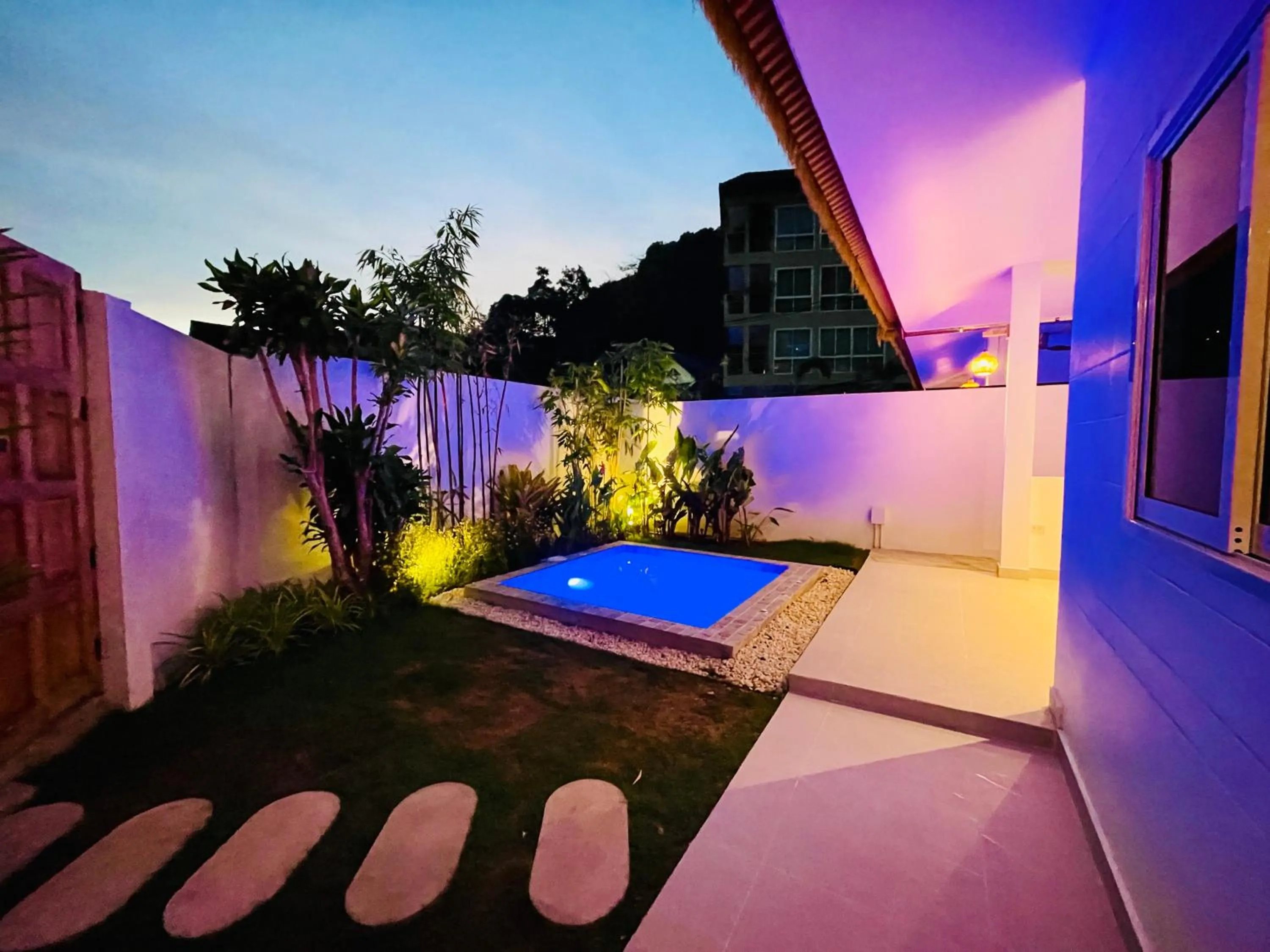 Patio in Baan Saint-Tropez Seaview Villas Kata Beach