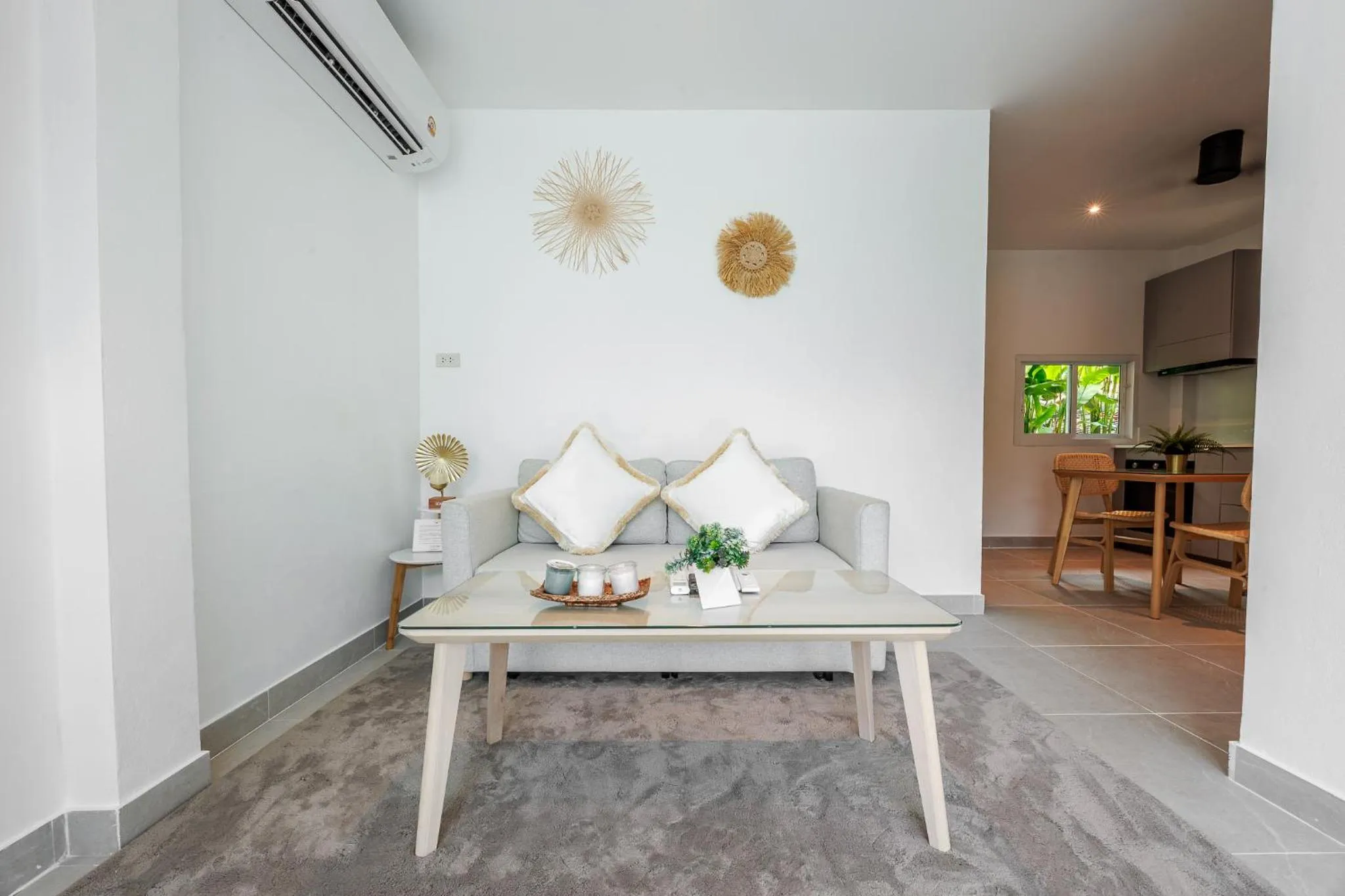 Living room in Baan Saint-Tropez Seaview Villas Kata Beach