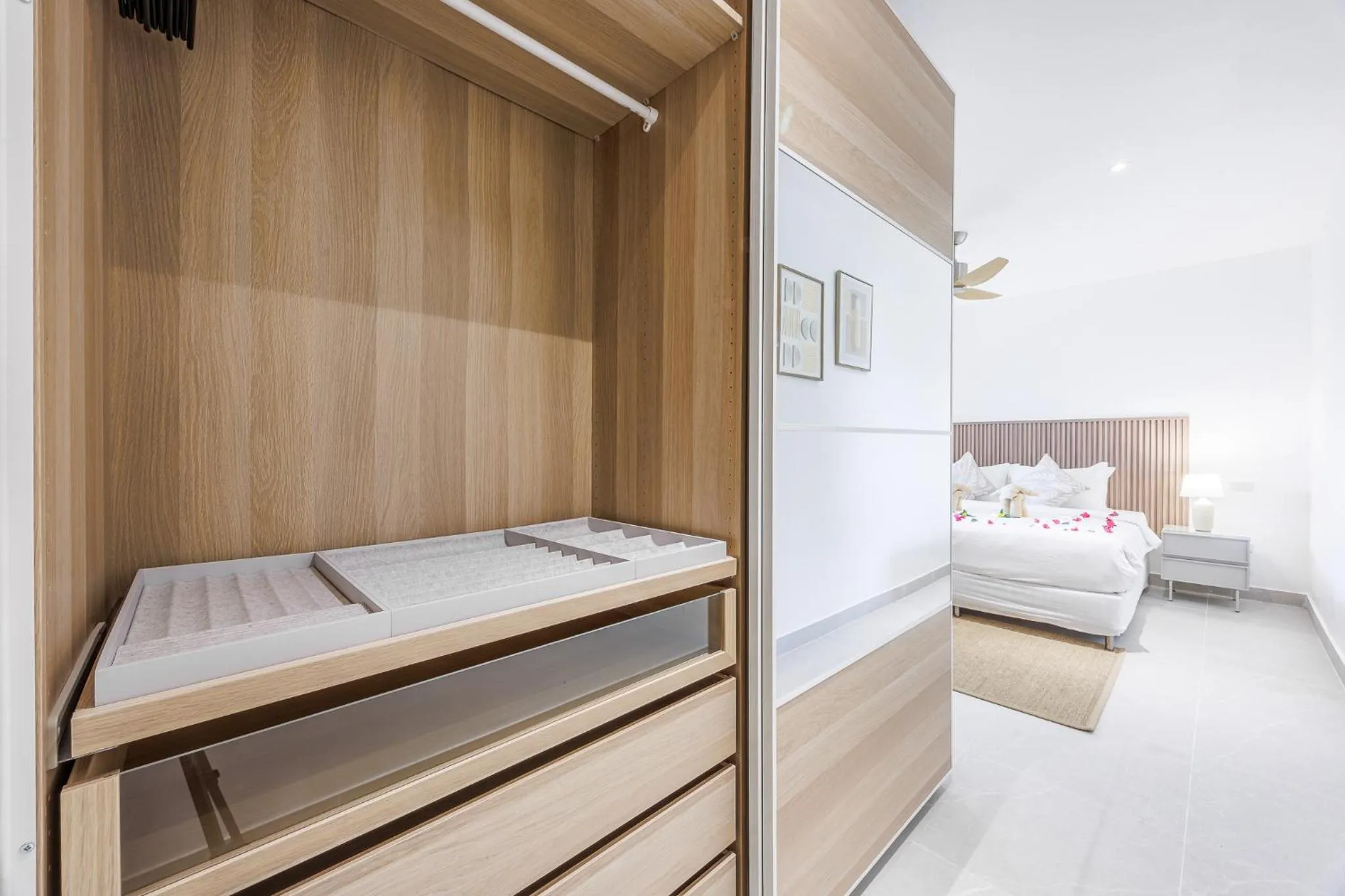 wardrobe, Bed in Baan Saint-Tropez Seaview Villas Kata Beach