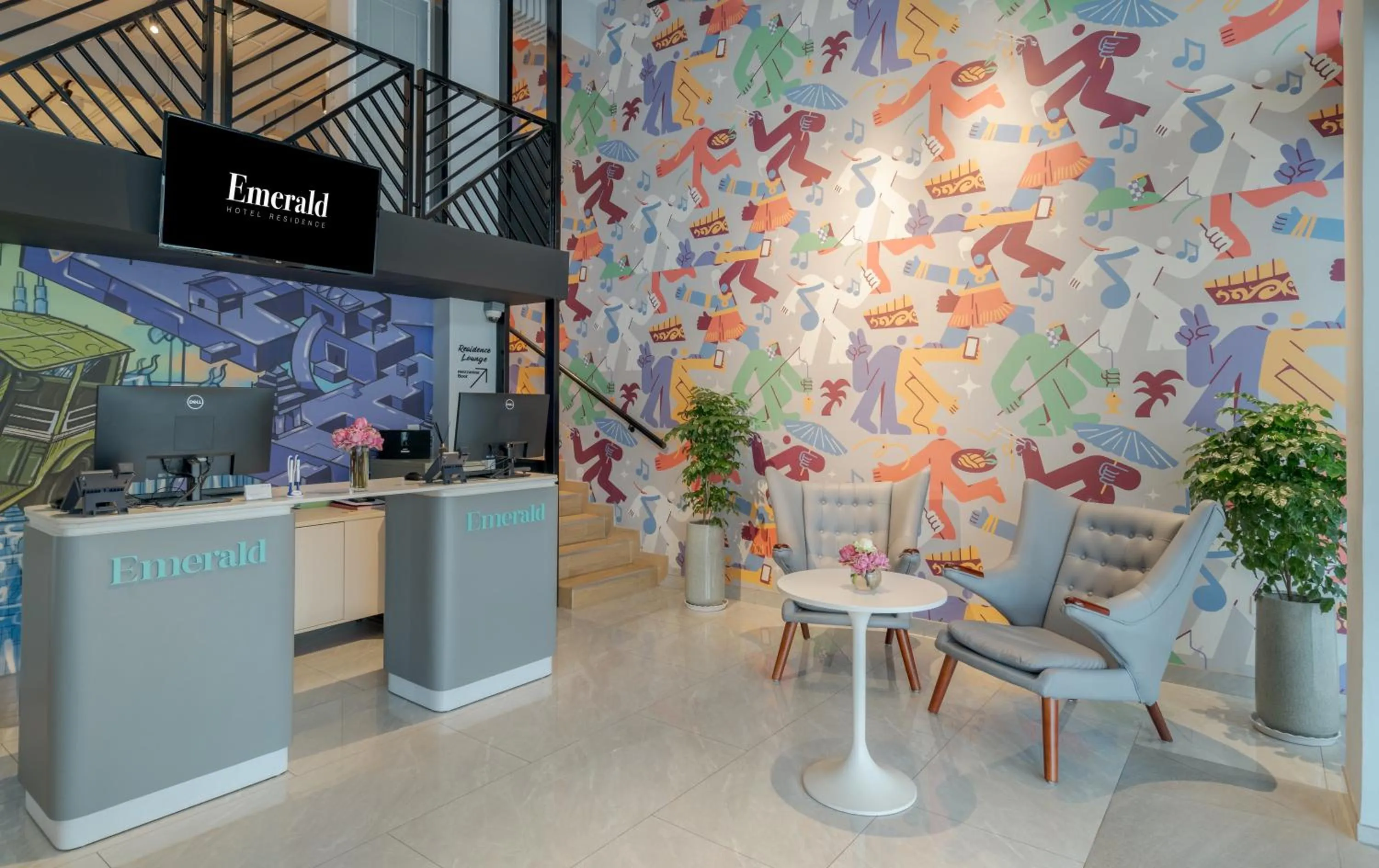 Lobby or reception in Emerald Hotel Residence