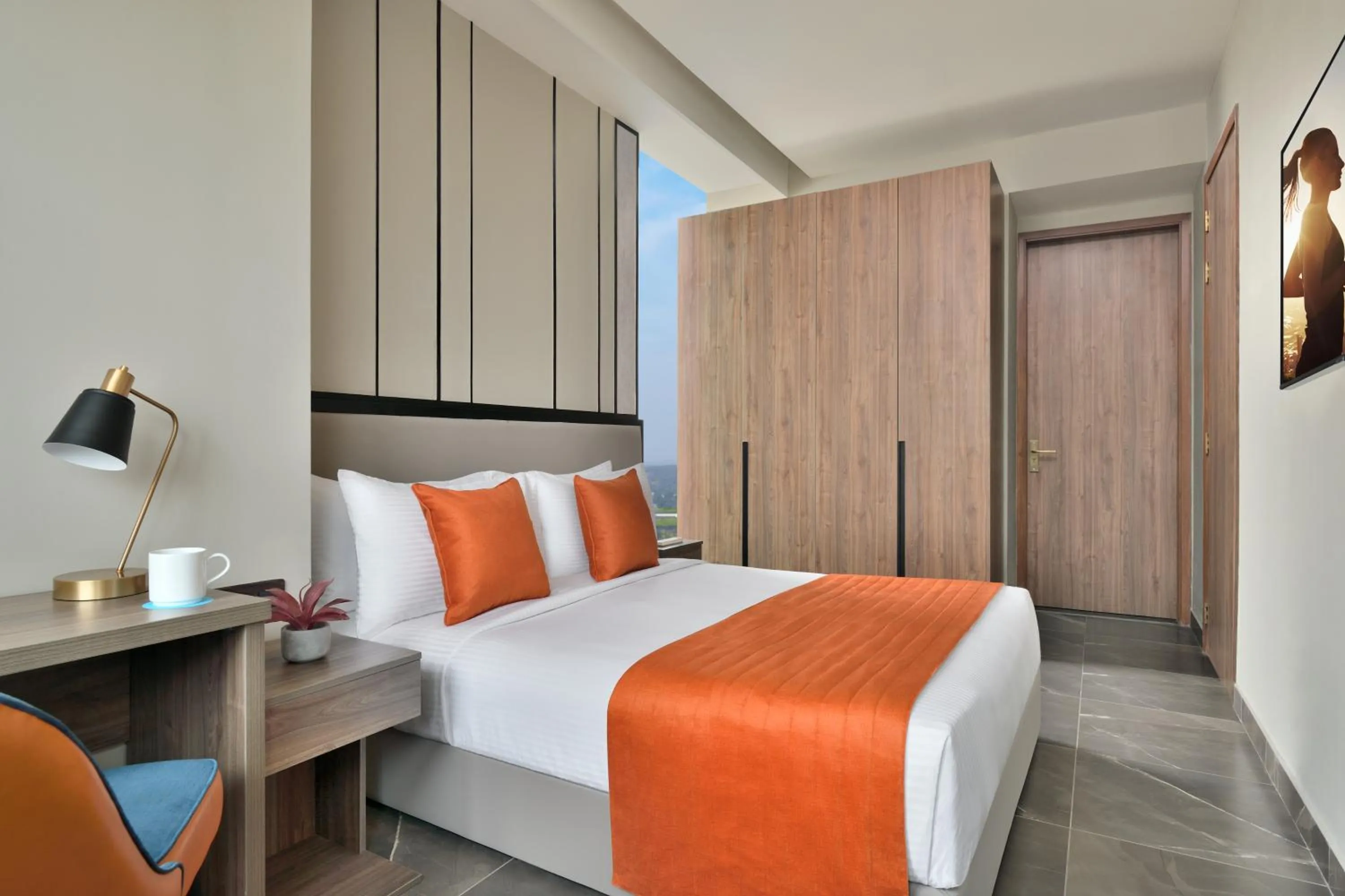 Bedroom, Bed in Citadines Paras Square Gurugram
