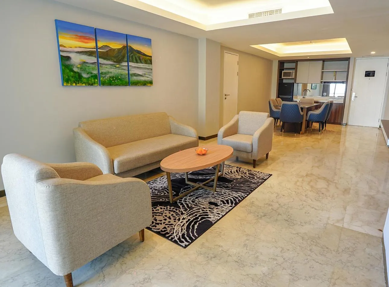 Living room in Platinum Hotel Jimbaran Beach Bali