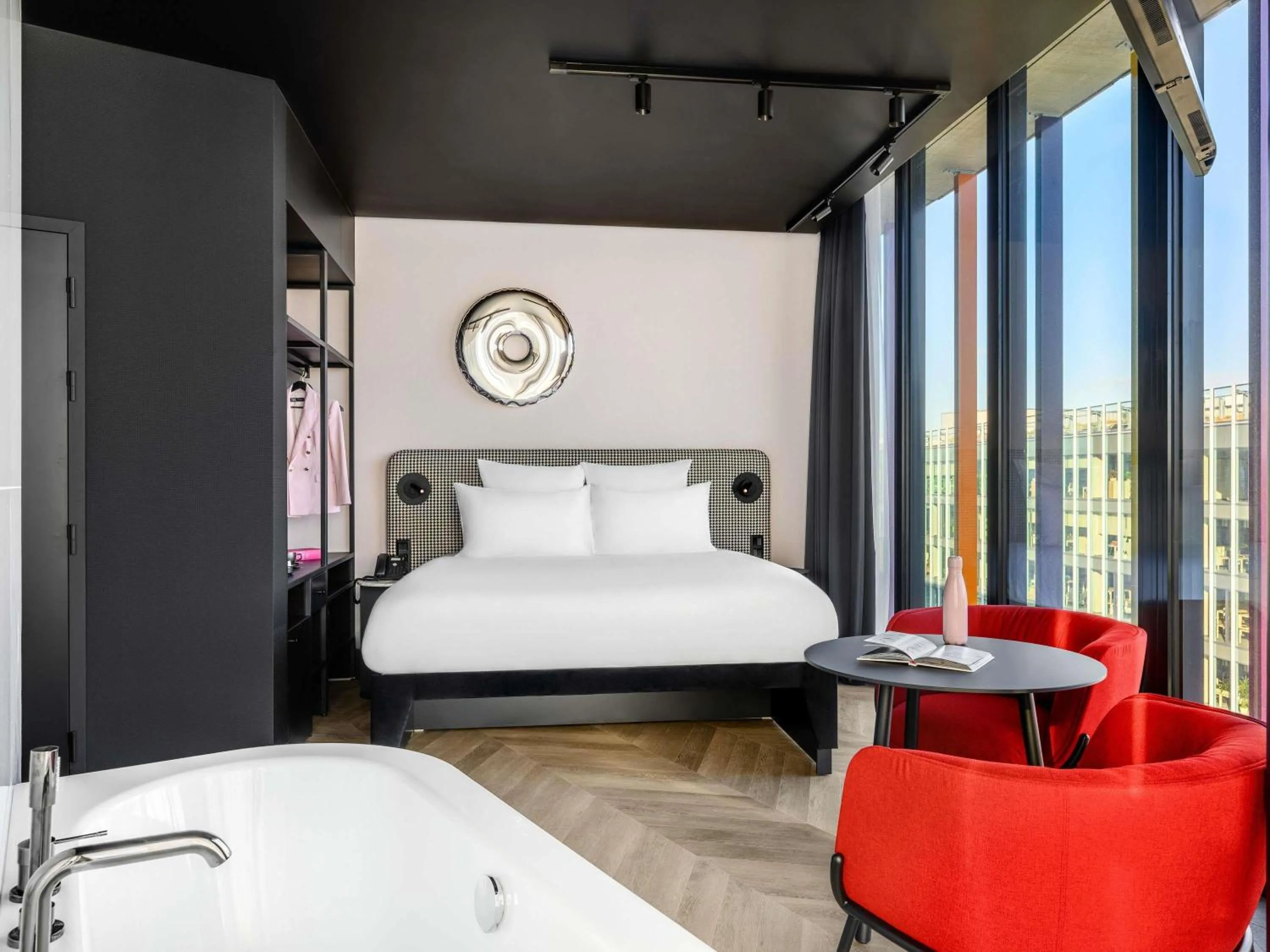 Bedroom, Bed in TRIBE Budapest Stadium