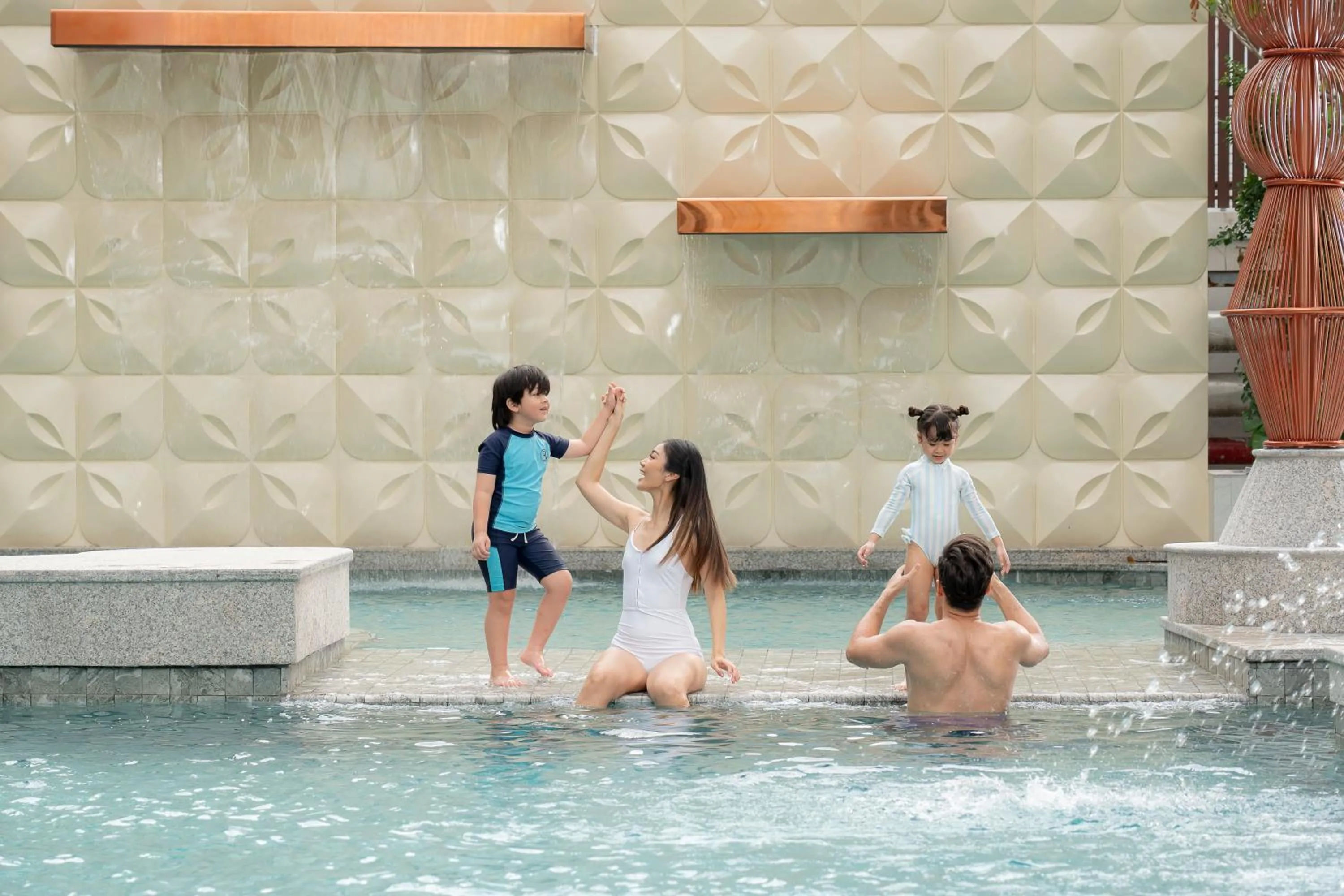 Pool view in Novotel Living Bangkok Sukhumvit Legacy