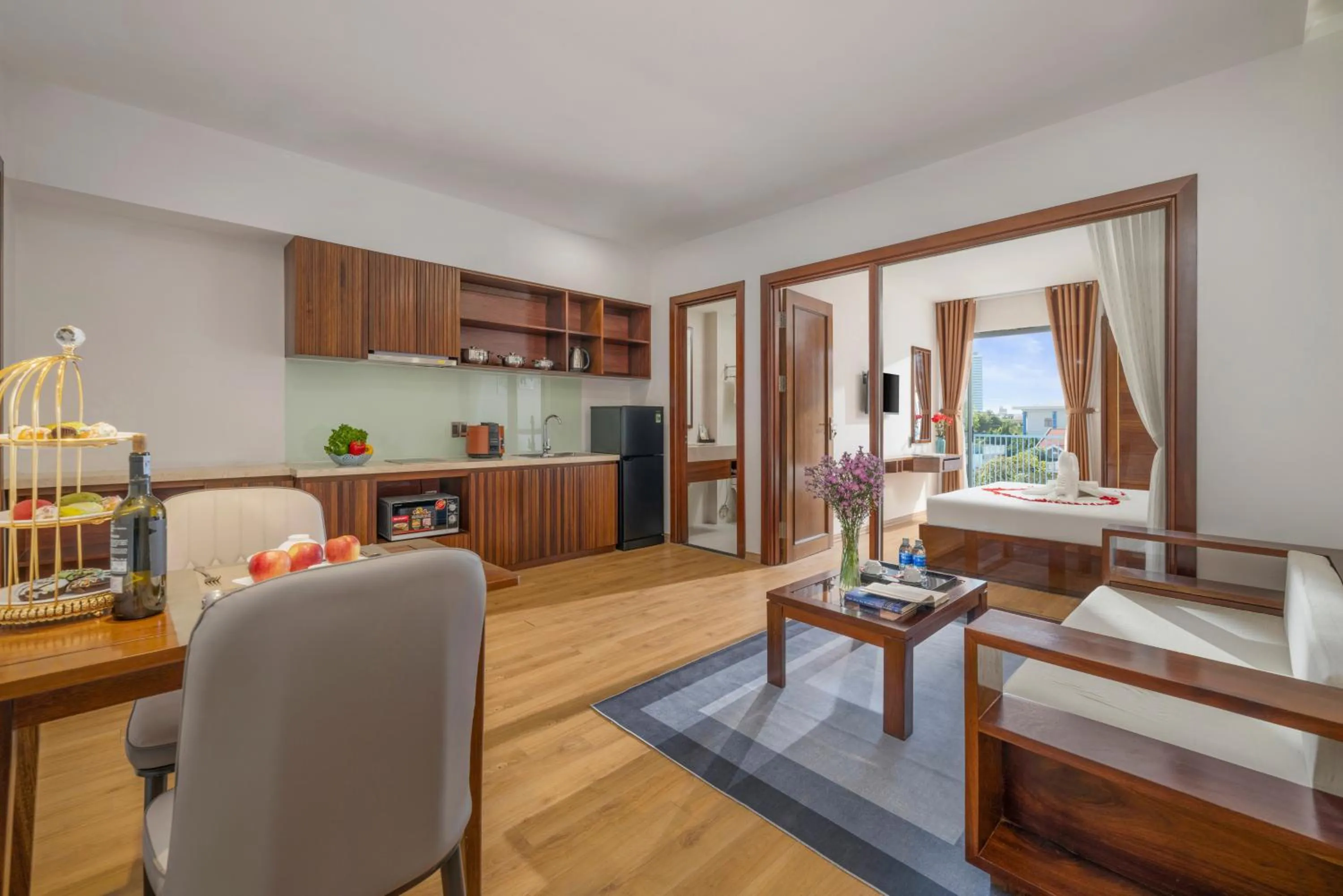 Kitchen or kitchenette in Dana Boutique Hotel & Apartment