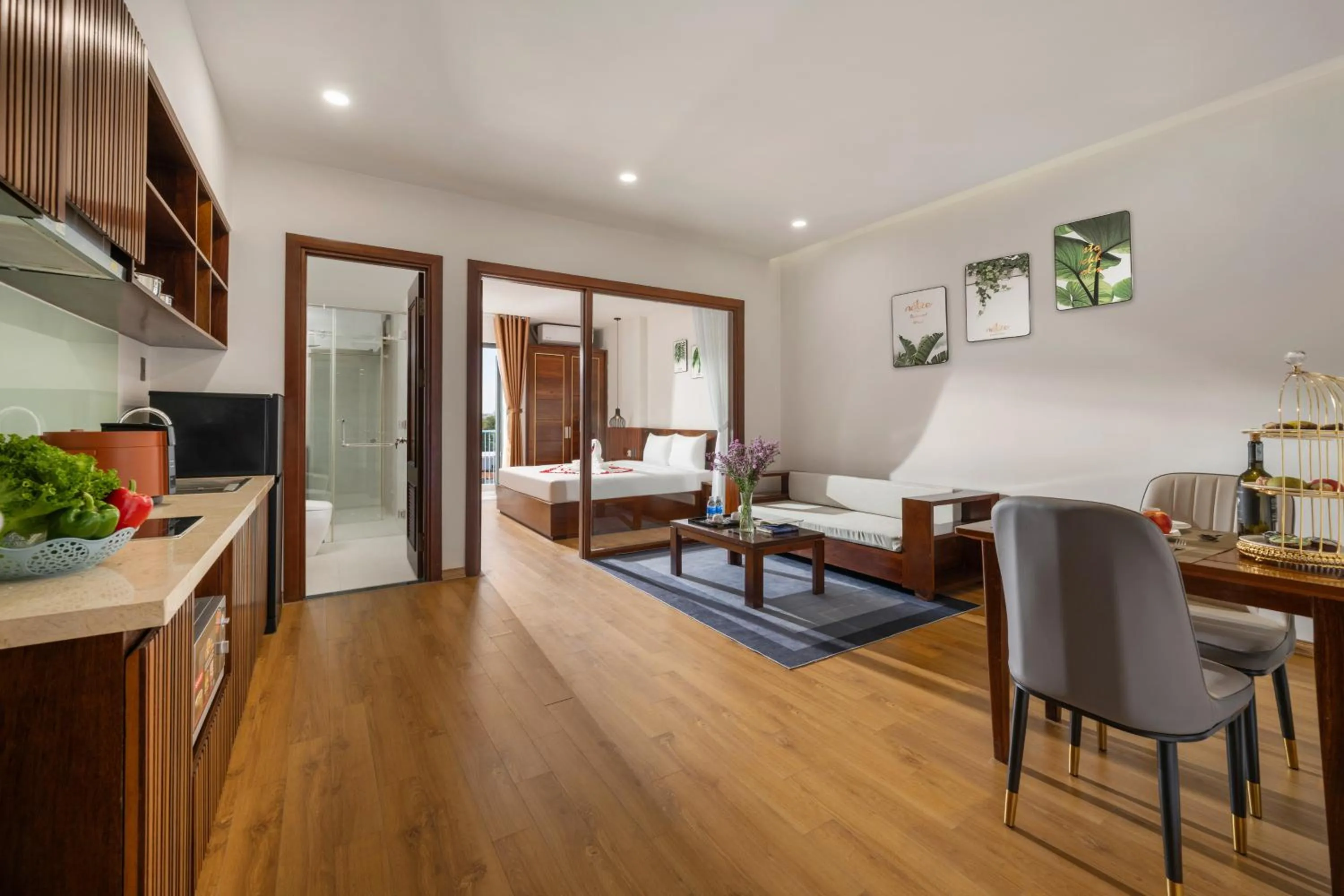 Kitchen or kitchenette in Dana Boutique Hotel & Apartment