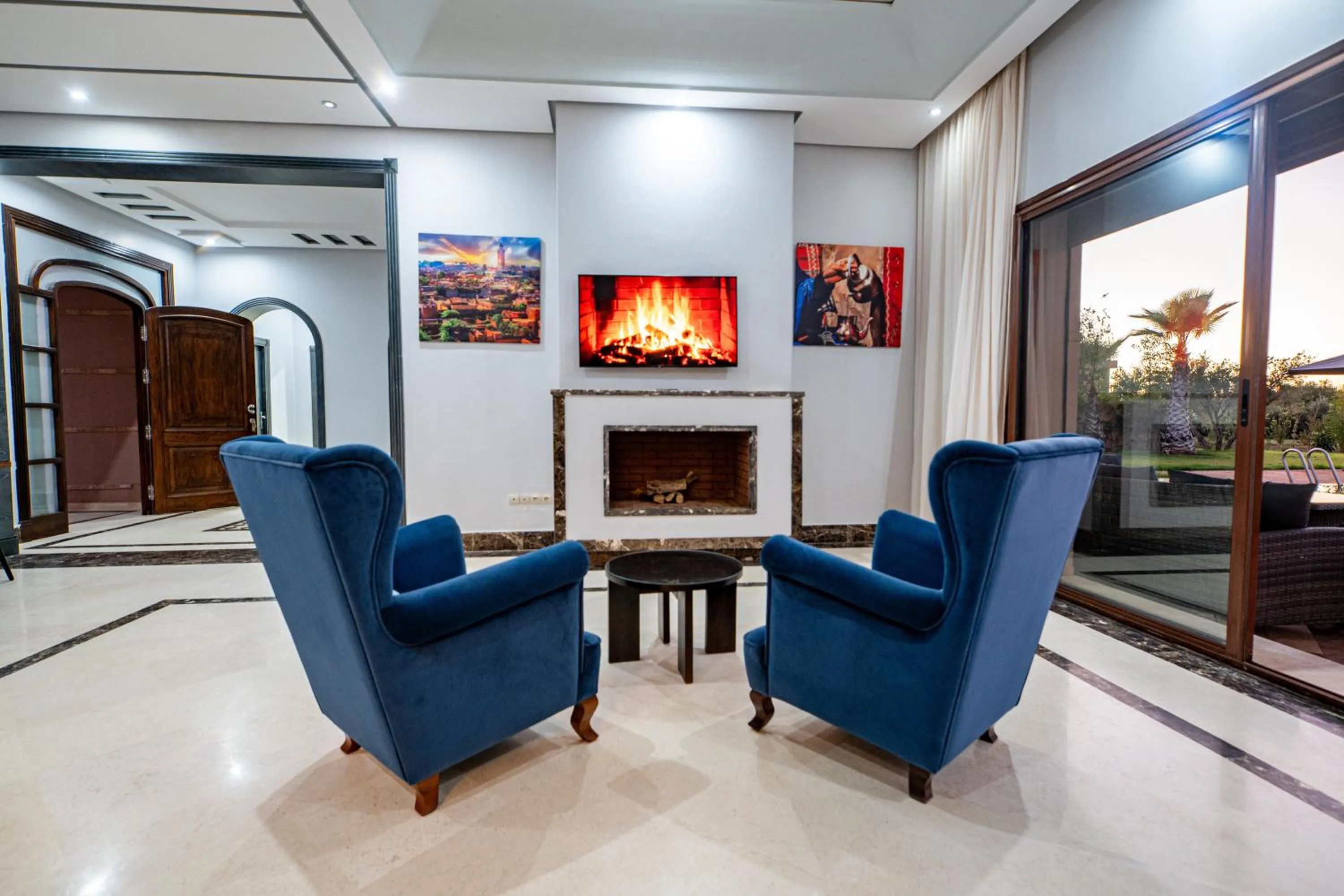 fireplace in Konouz Palace