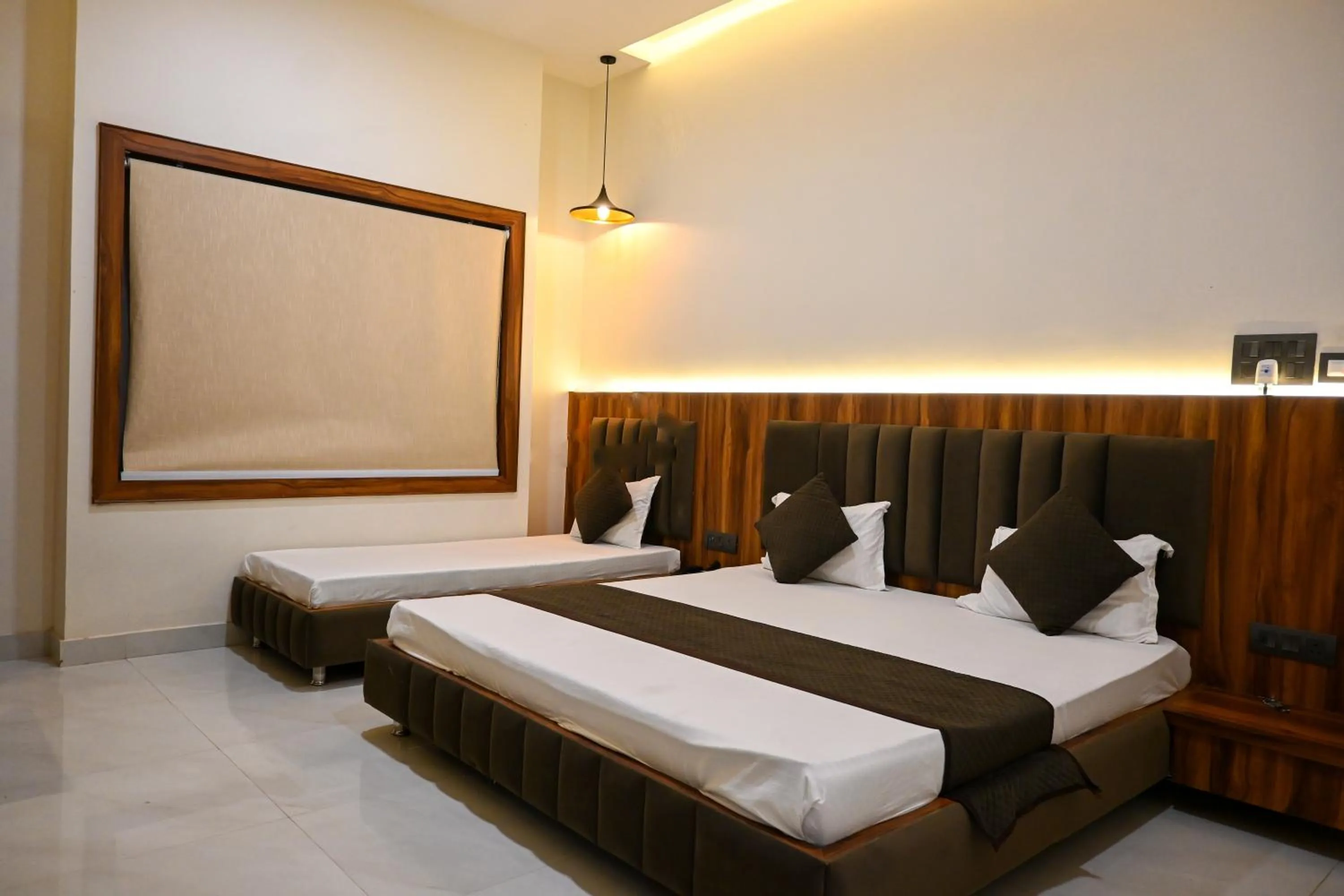 Bed in The Kedar Resort