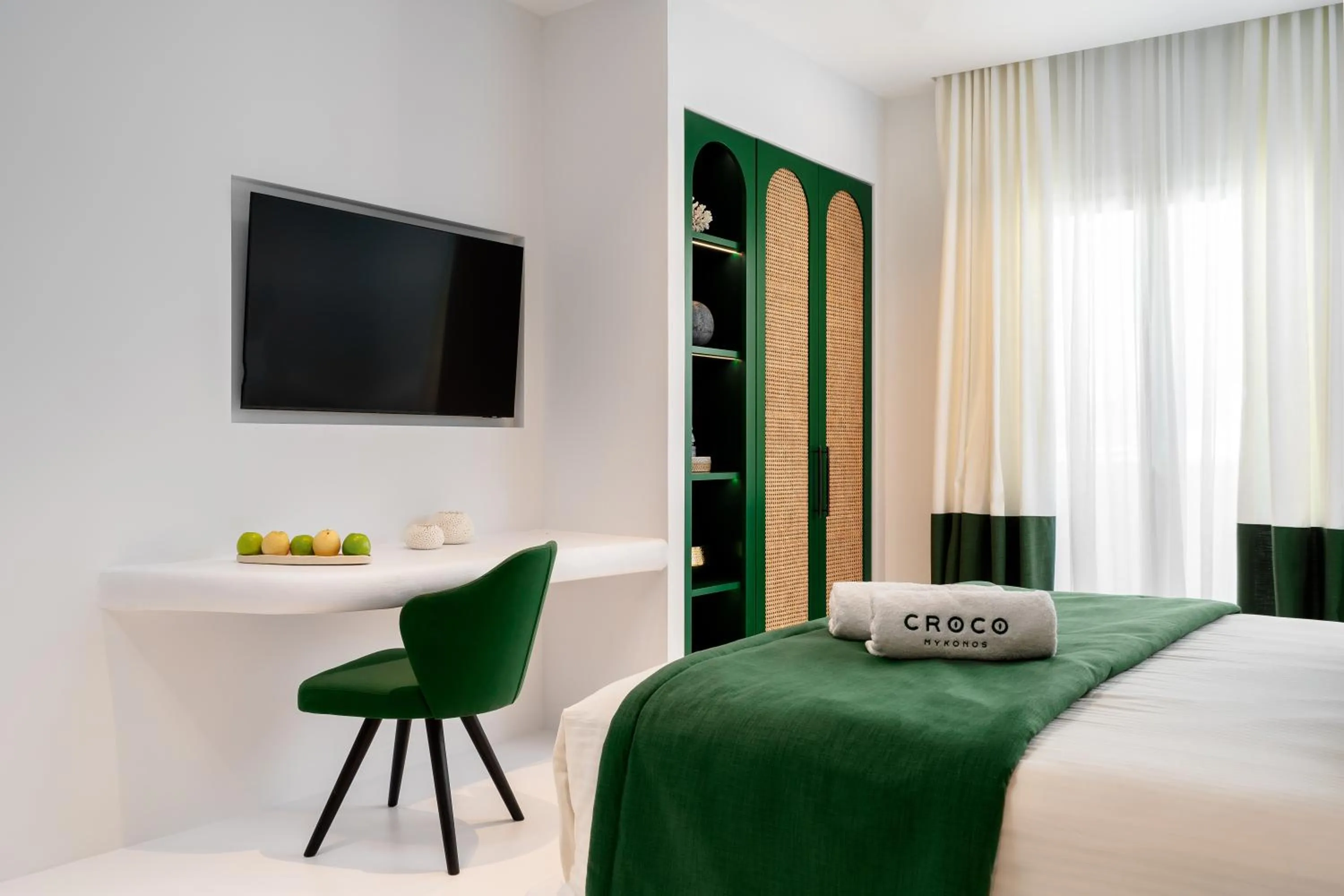 Bedroom, Bed in Croco Mykonos