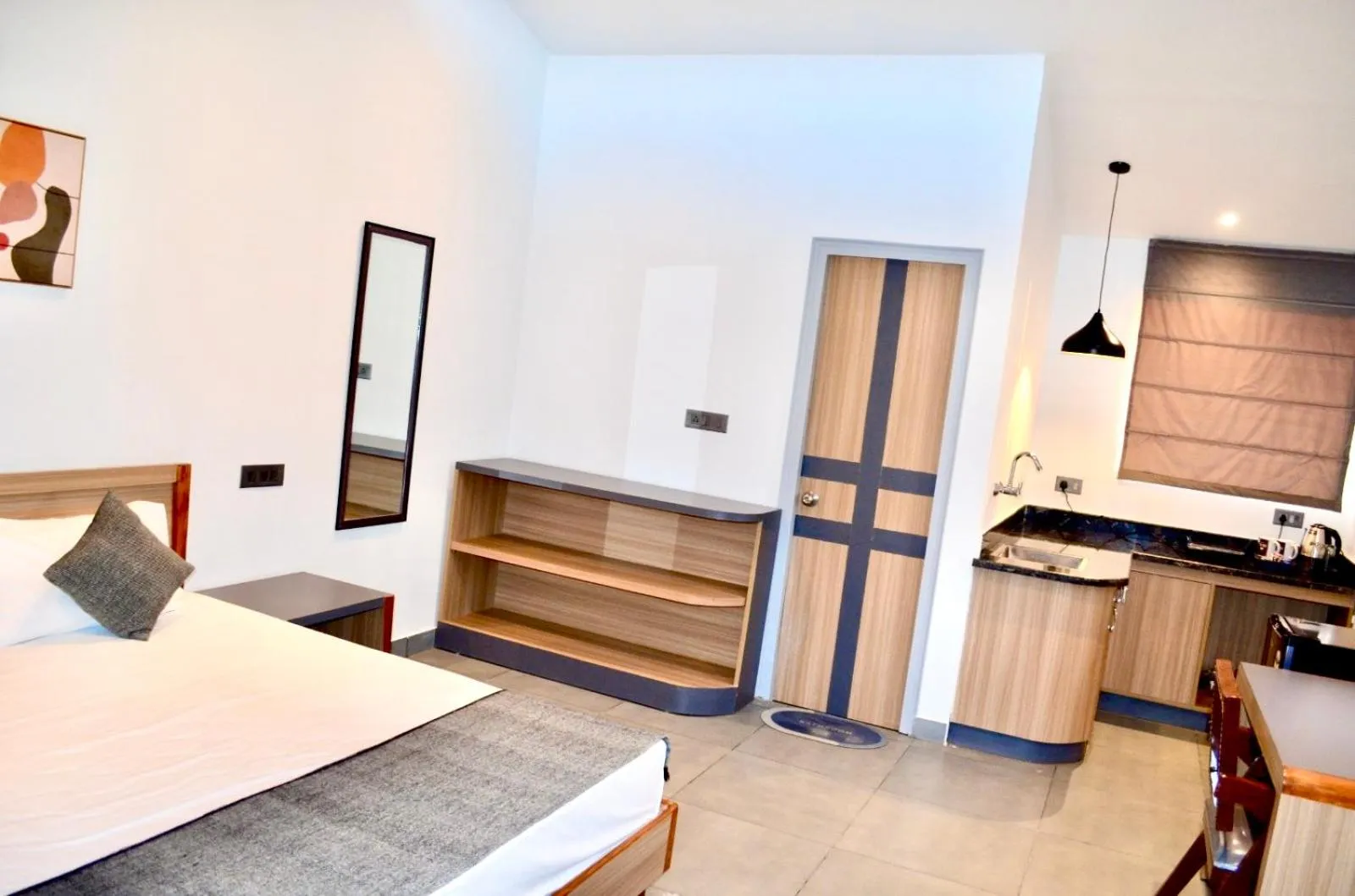 Kitchen or kitchenette, Bed in Bir Valley Retreat