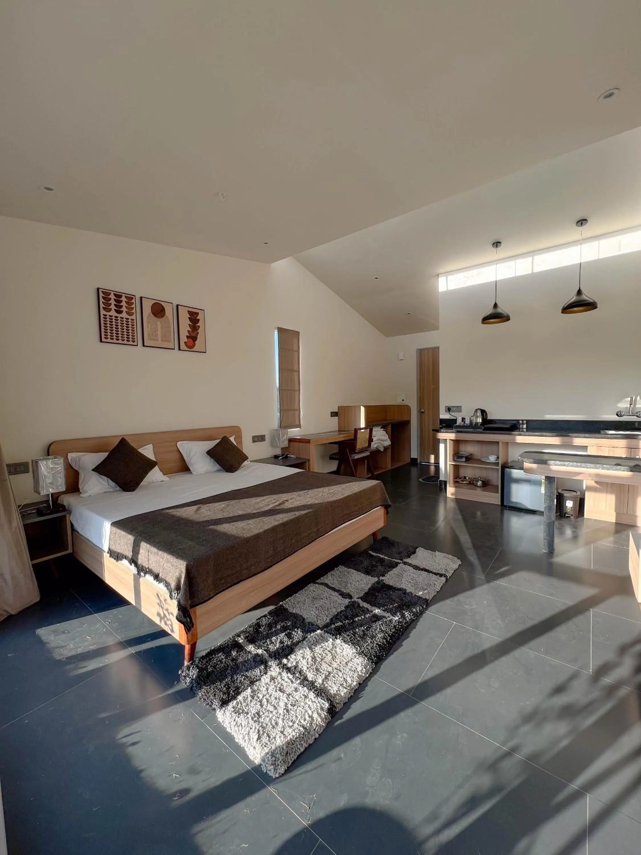 Bed in Bir Valley Retreat